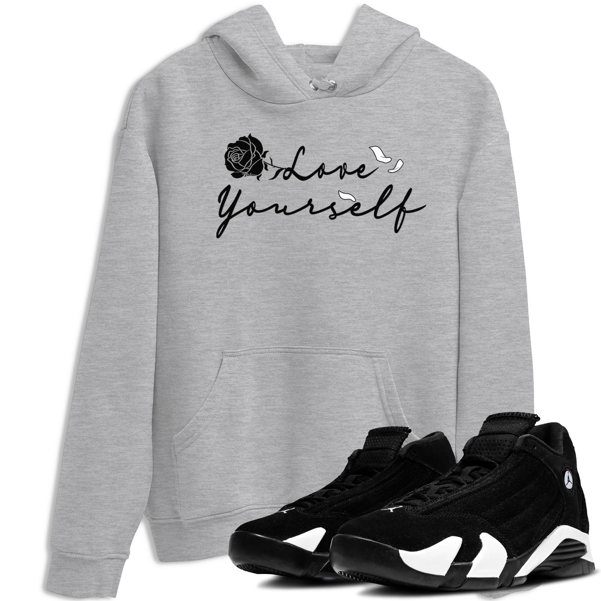 Love Yourself snkmatch Tees - Air Jordan 14 Panda