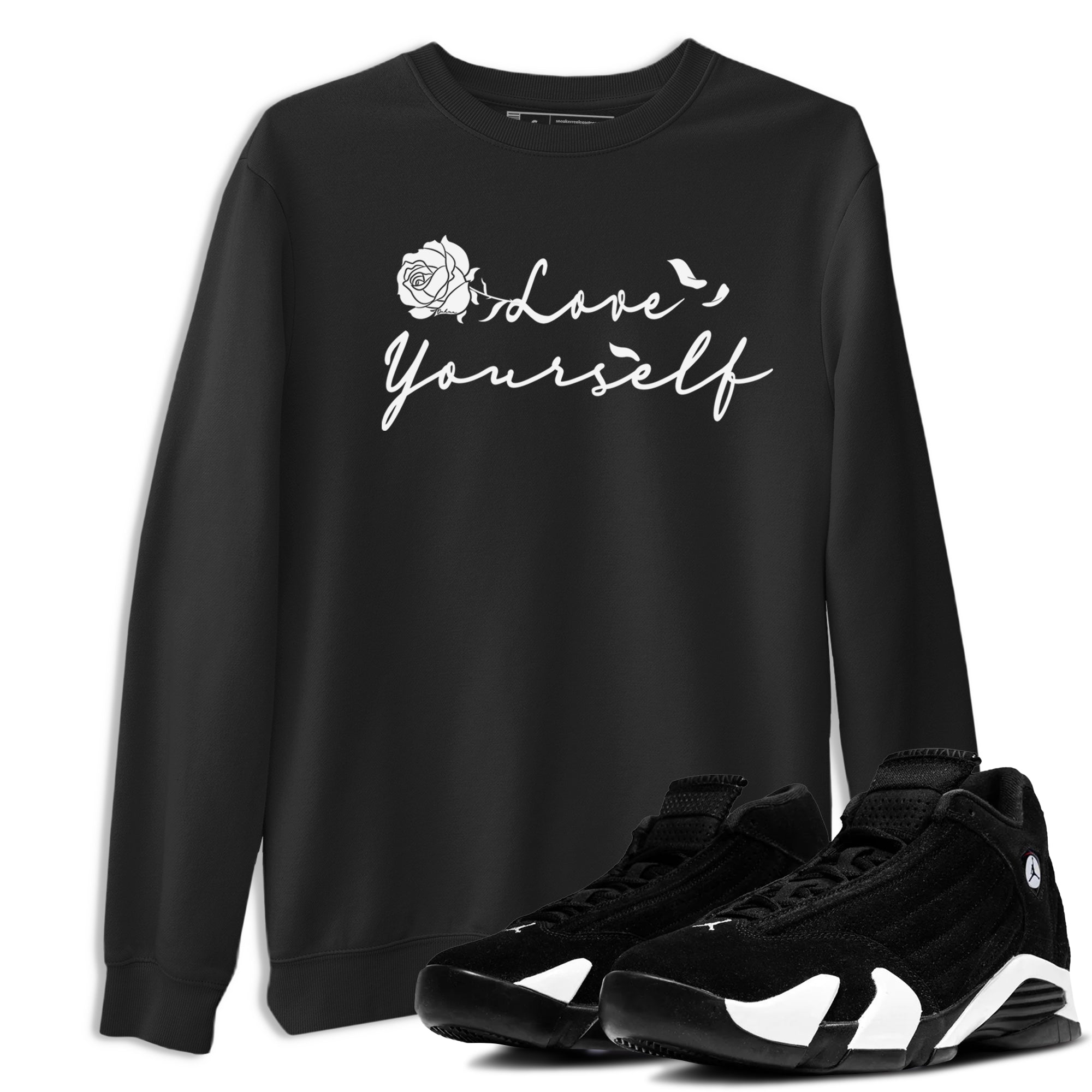Love Yourself snkmatch Tees - Air Jordan 14 Panda