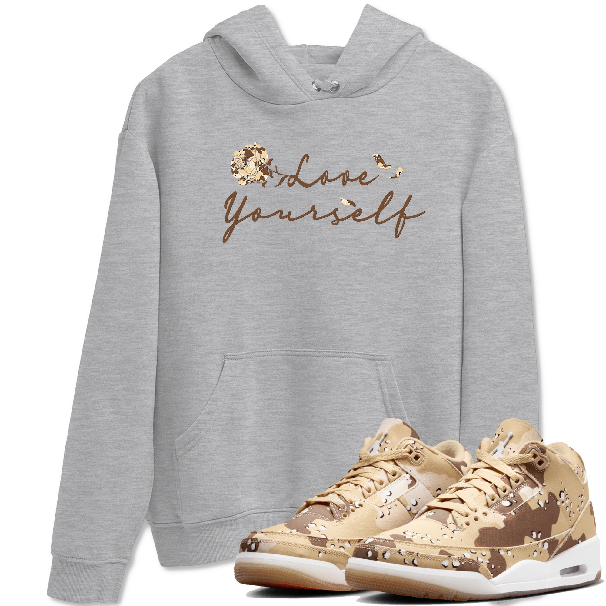 Love Yourself snkmatch Tees - Air Jordan 3 Desert Camo