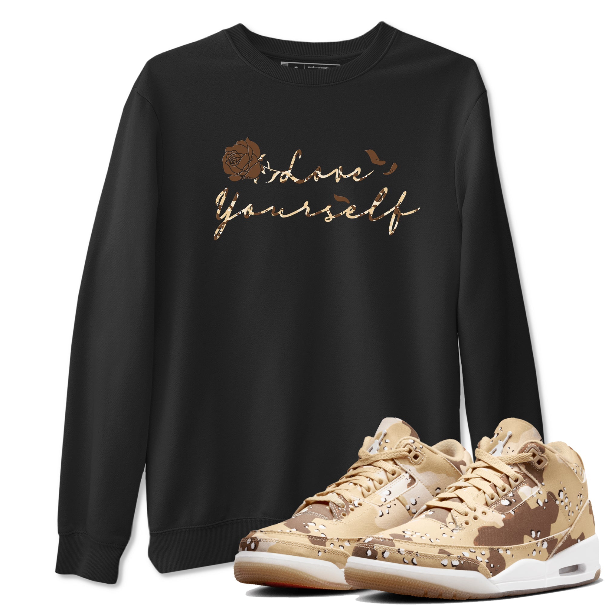 Love Yourself snkmatch Tees - Air Jordan 3 Desert Camo