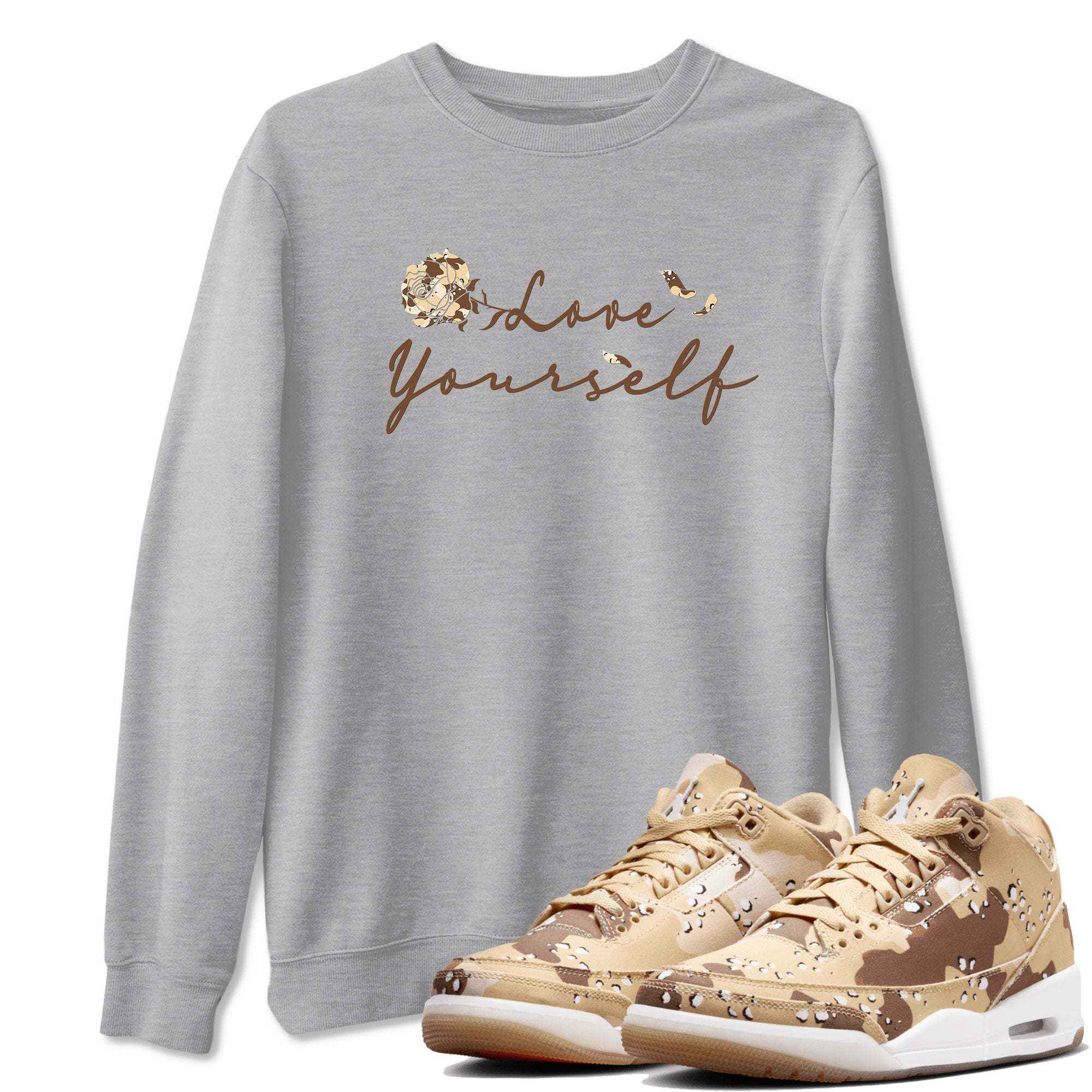 Love Yourself snkmatch Tees - Air Jordan 3 Desert Camo