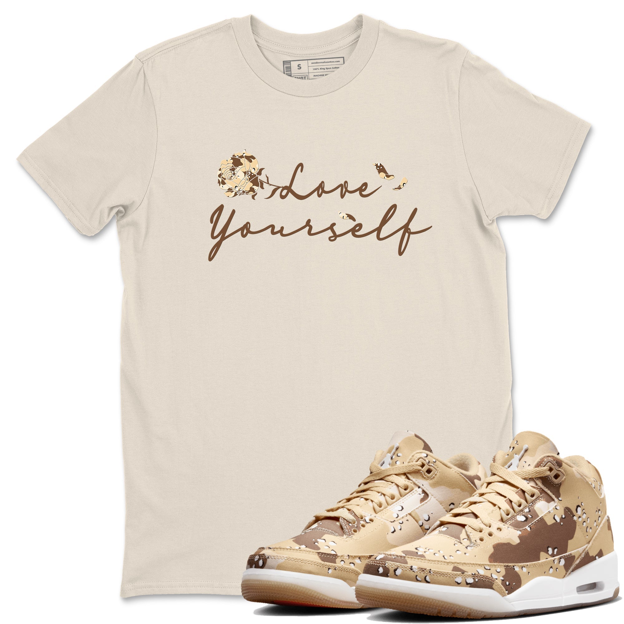 Love Yourself snkmatch Tees - Air Jordan 3 Desert Camo