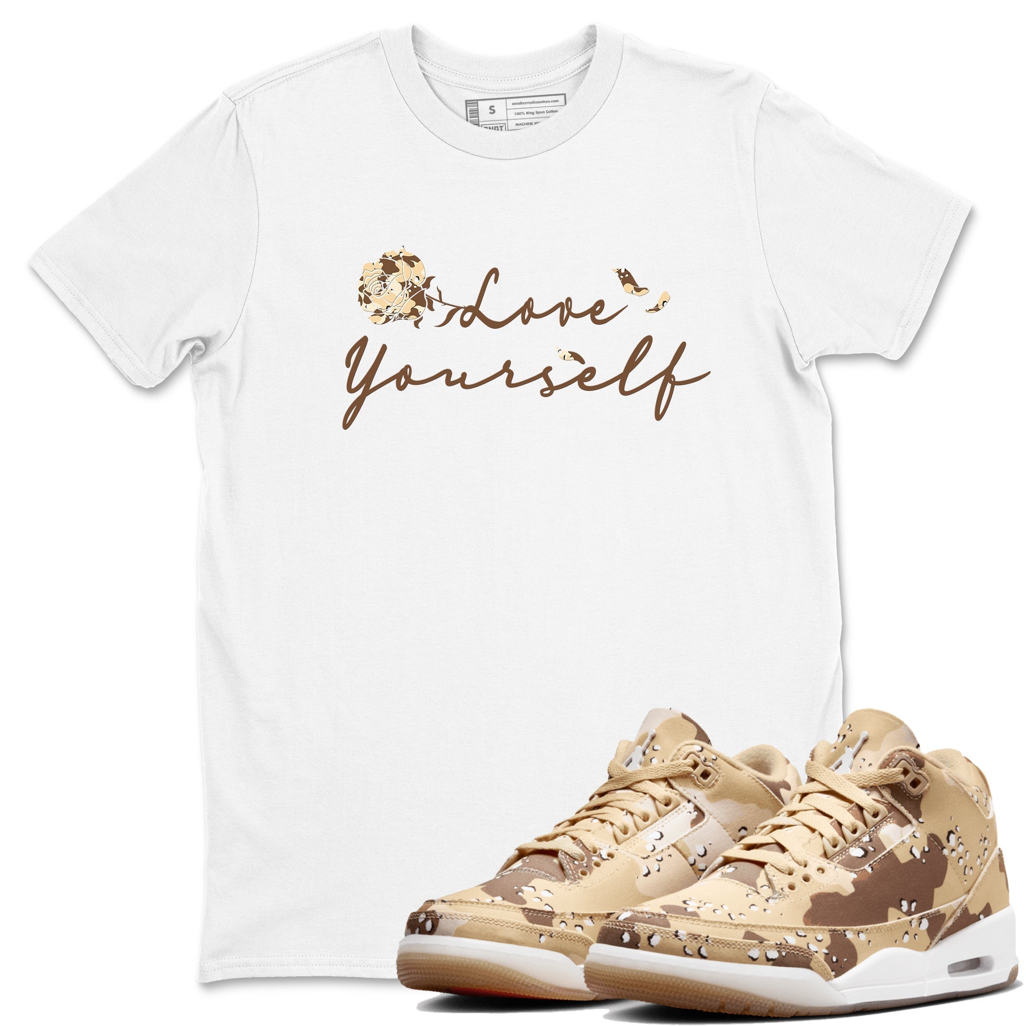 Love Yourself snkmatch Tees - Air Jordan 3 Desert Camo