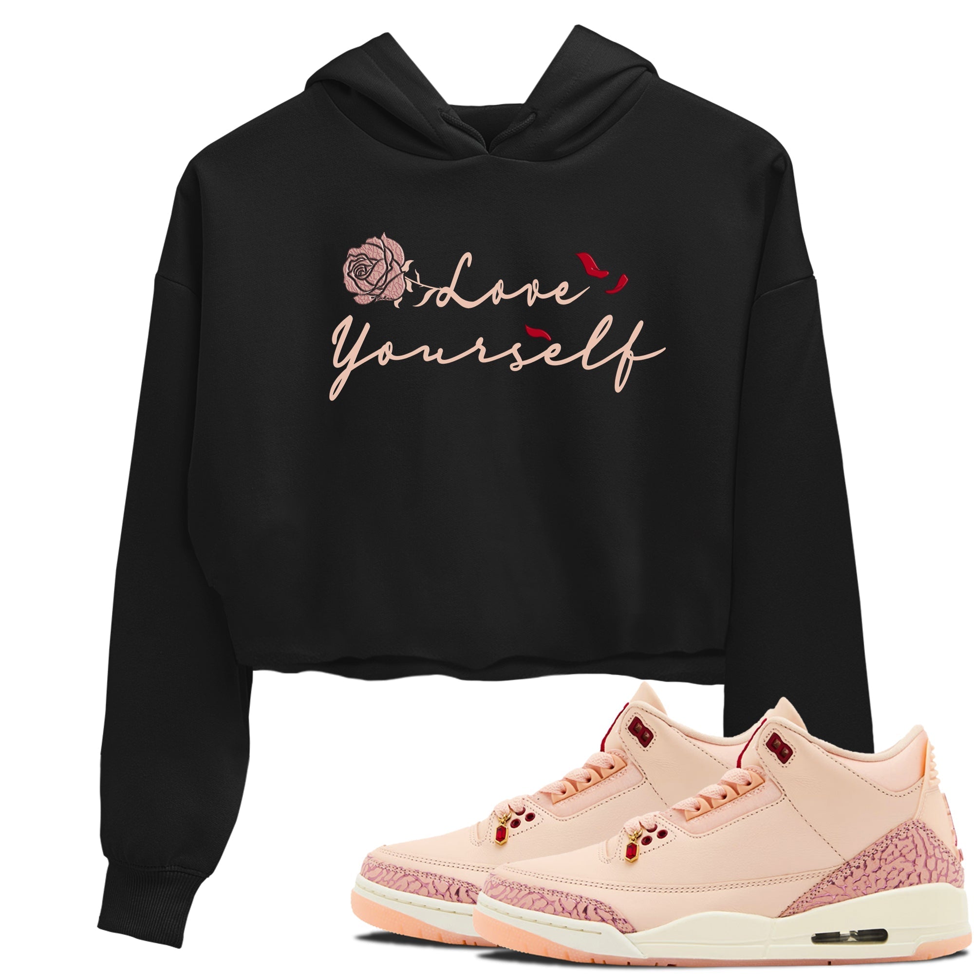 Love Yourself snkmatch Women's Top - Air Jordan 3 Valentines Day