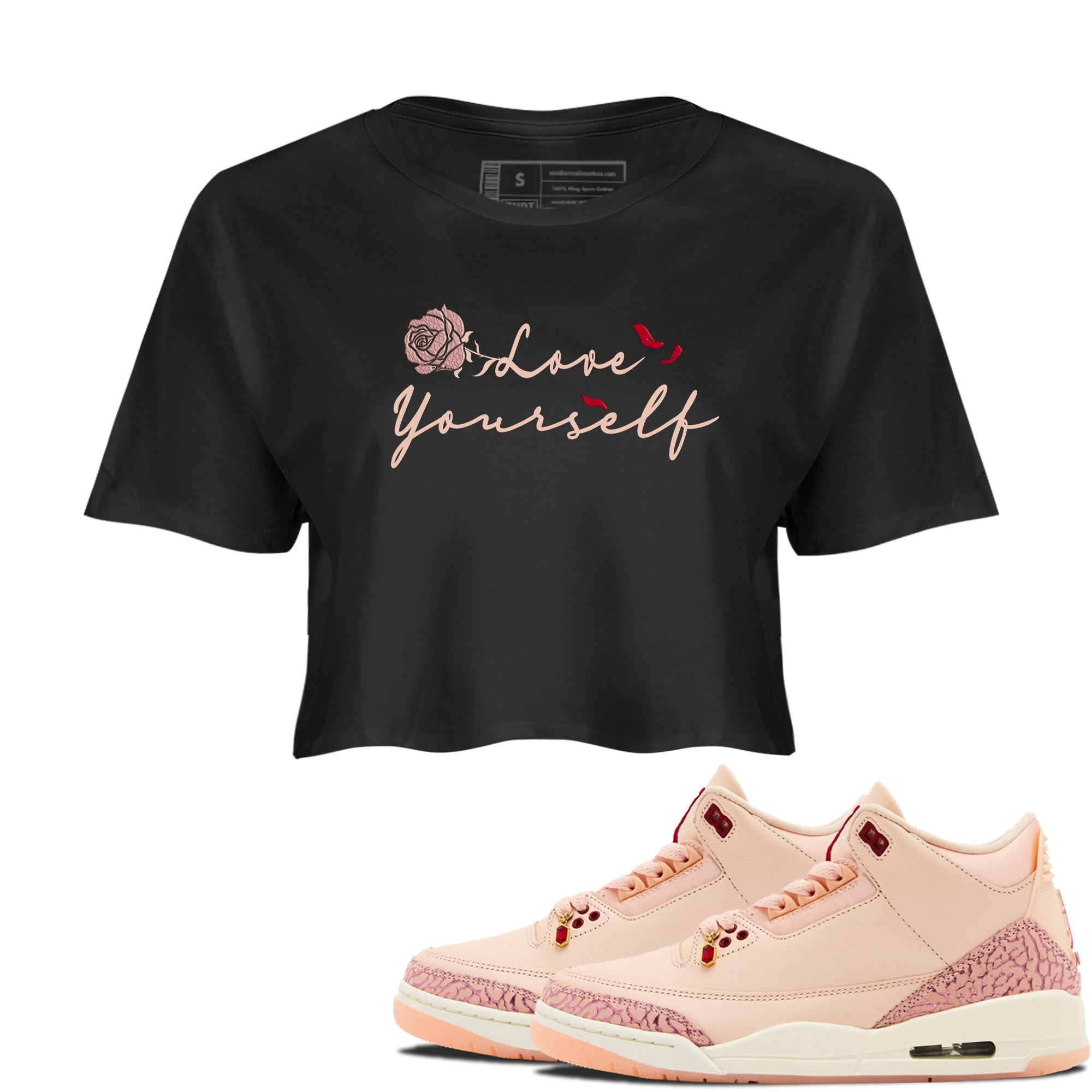 Love Yourself snkmatch Women's Top - Air Jordan 3 Valentines Day
