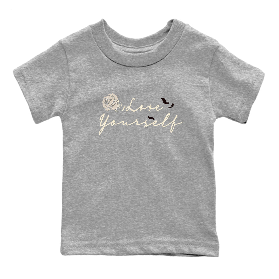 Love Yourself snkmatch Tees Kids - Air Jordan 4 A Ma Maniere x Fossil Stone