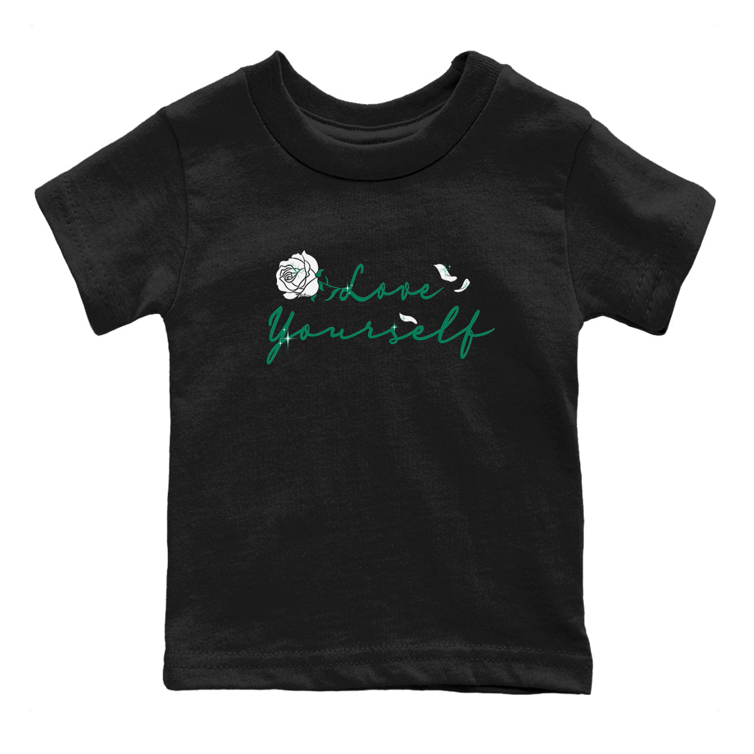 Love Yourself snkmatch Tees Kids - Air Jordan 4 Oxidized Green