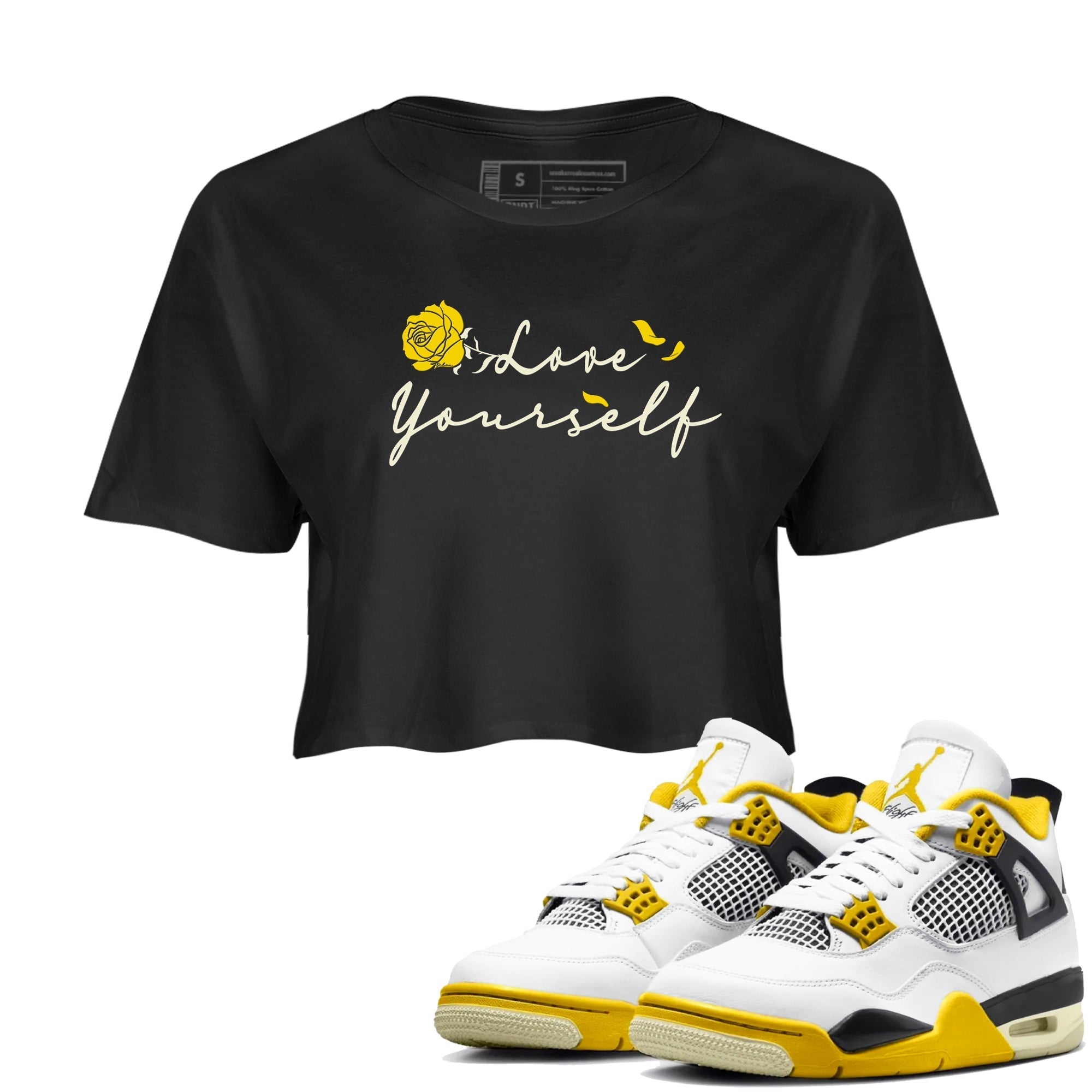 Love Yourself snkmatch Women's Top - Air Jordan 4 Vivid Sulfur