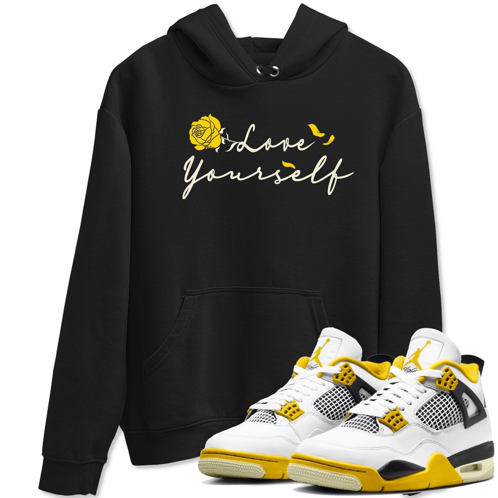 Love Yourself snkmatch Tees - Air Jordan 4 Vivid Sulfur