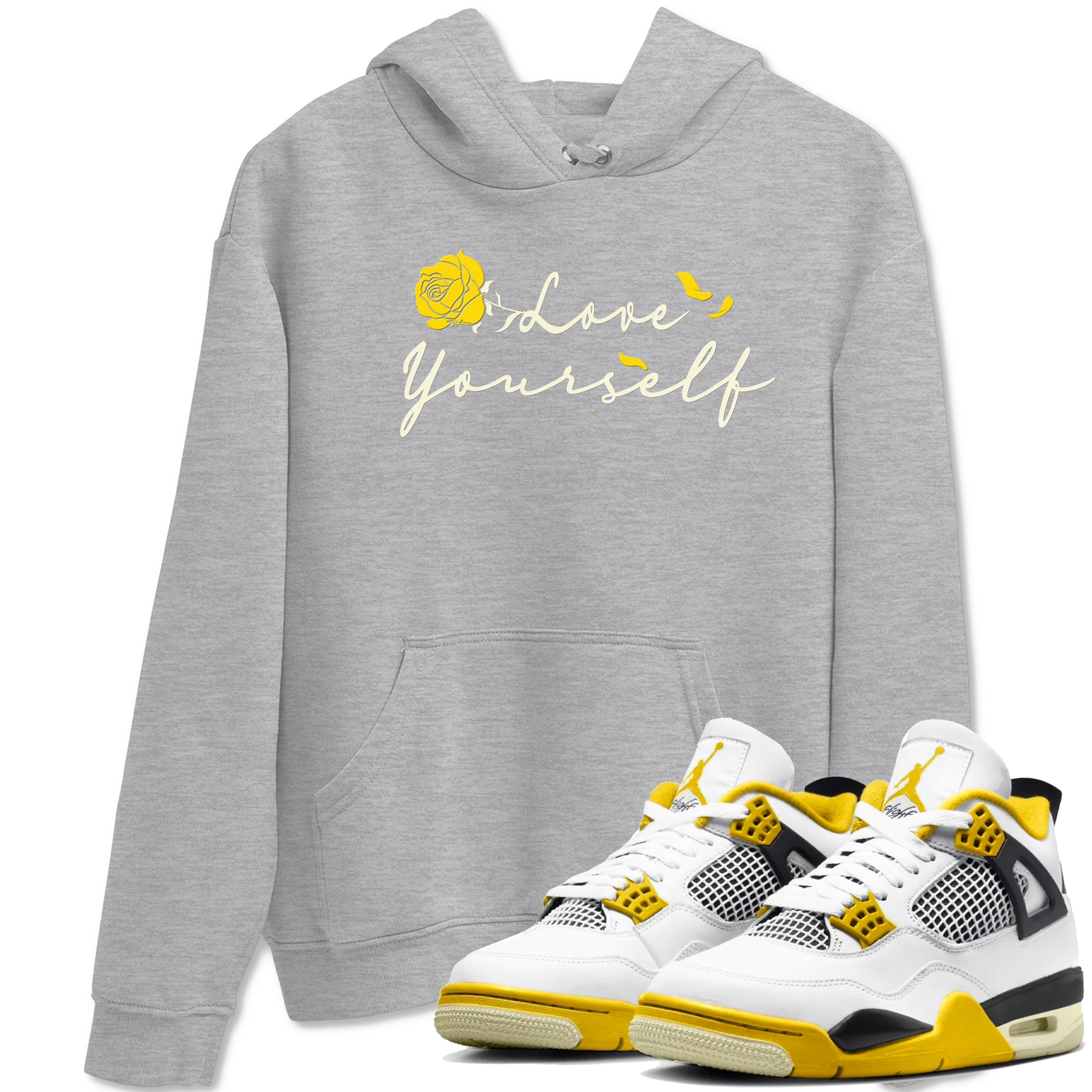 Love Yourself snkmatch Tees - Air Jordan 4 Vivid Sulfur