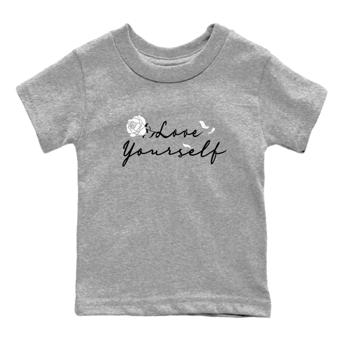Love Yourself snkmatch Tees Kids - Air Jordan 4 White Thunder