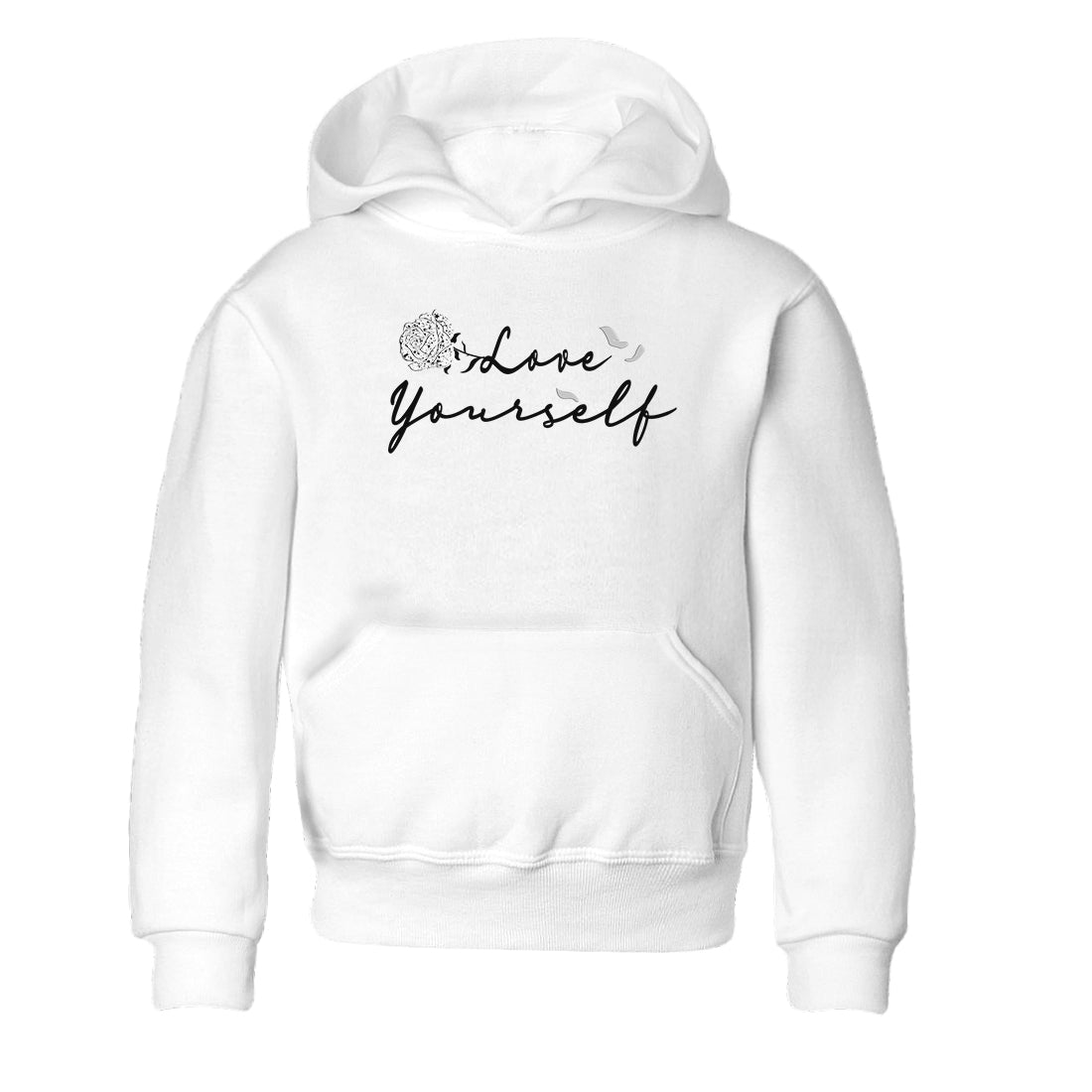 Love Yourself snkmatch Tees Kids - Air Jordan 5 White Black