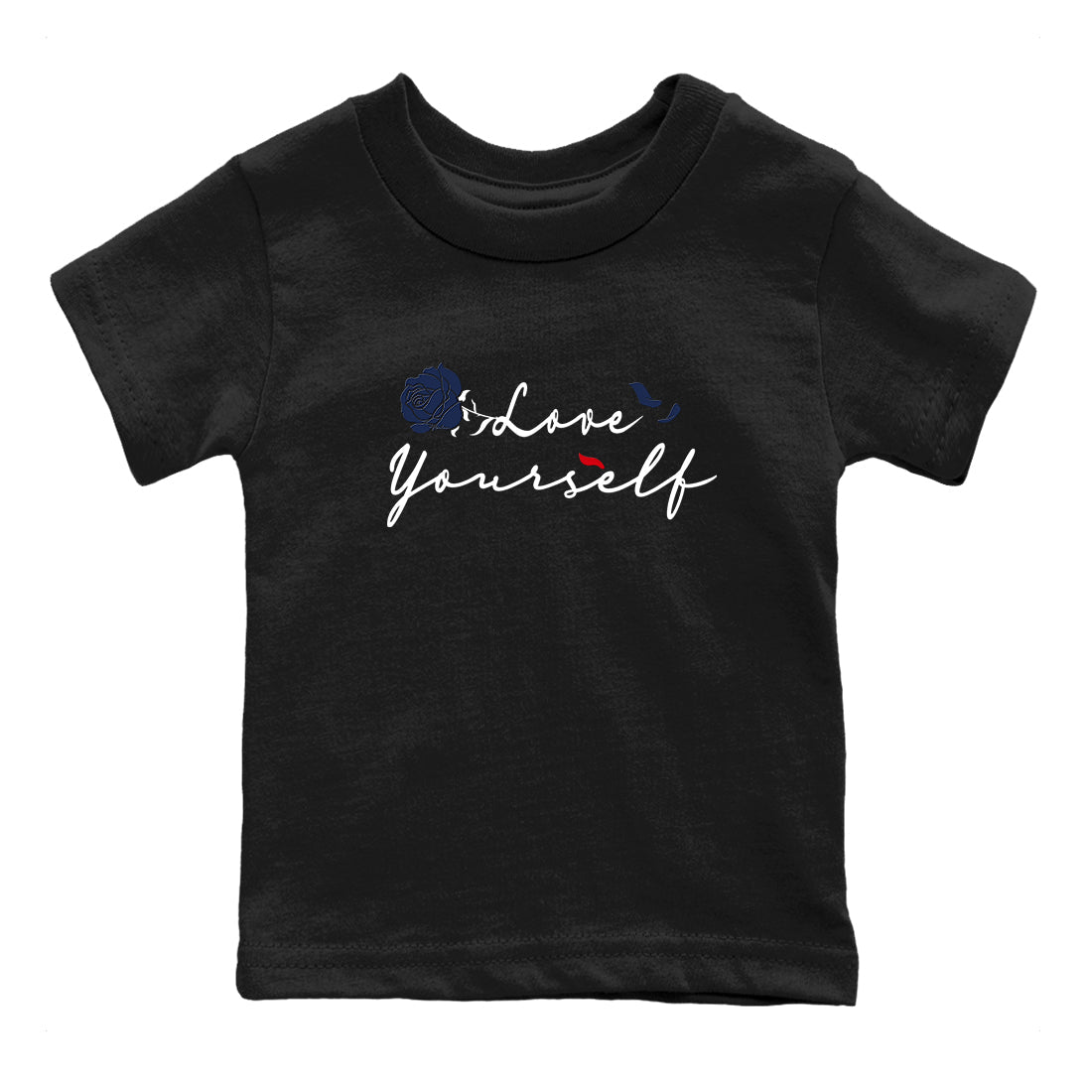 Love Yourself snkmatch Tees Kids - Air Jordan 6 White And Midnight Navy