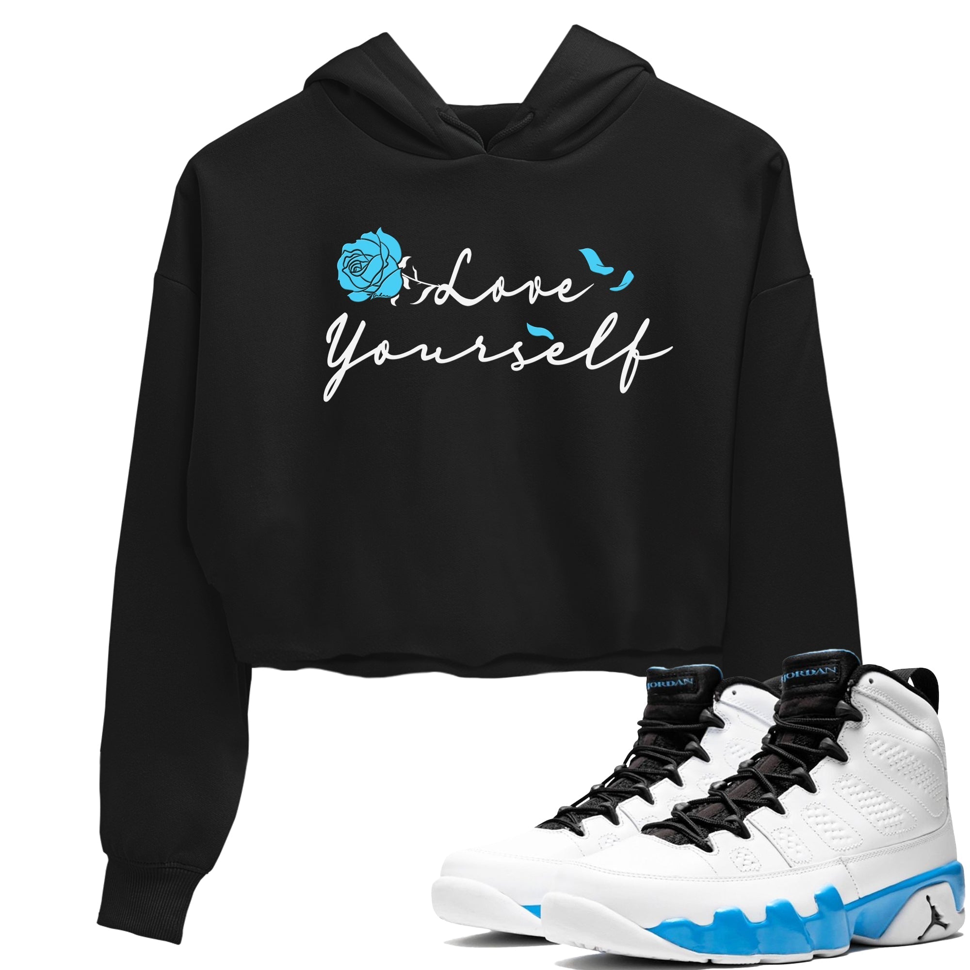 Love Yourself snkmatch Women's Top - Air Jordan 9 Powder Blue