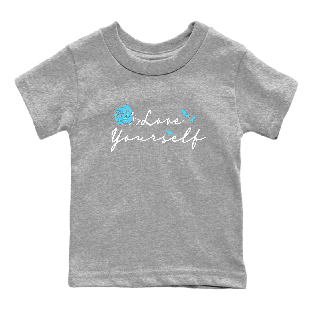 Love Yourself snkmatch Tees Kids - Air Jordan 9 Powder Blue