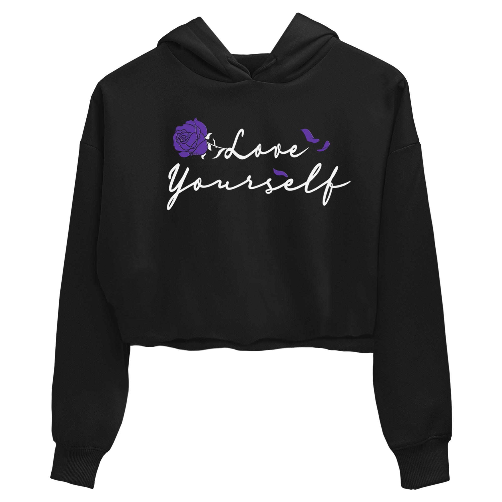 Love Yourself snkmatch Tees Crop Top - Dunk Low Court Purple