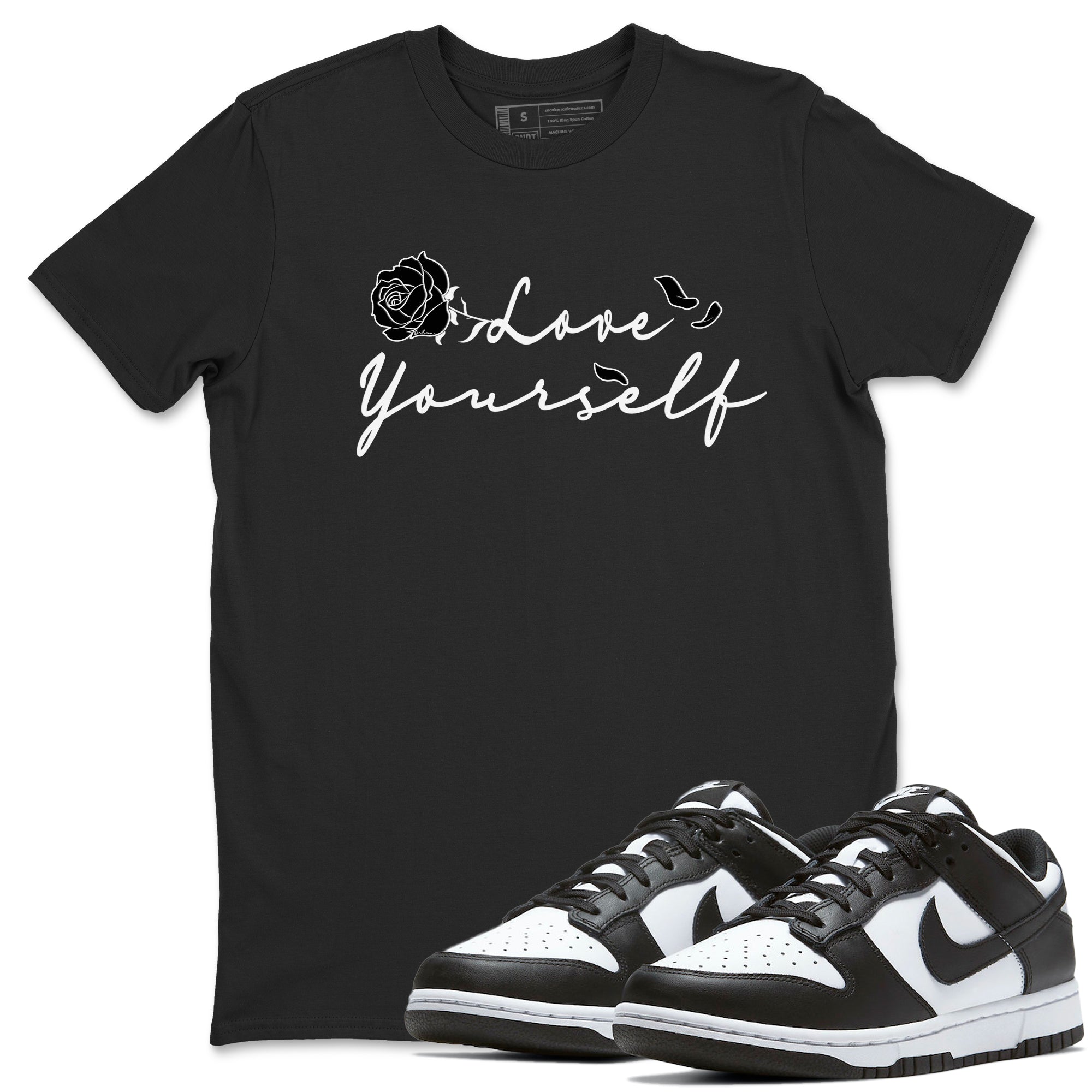 Love Yourself snkmatch Tees - Dunk Low Panda