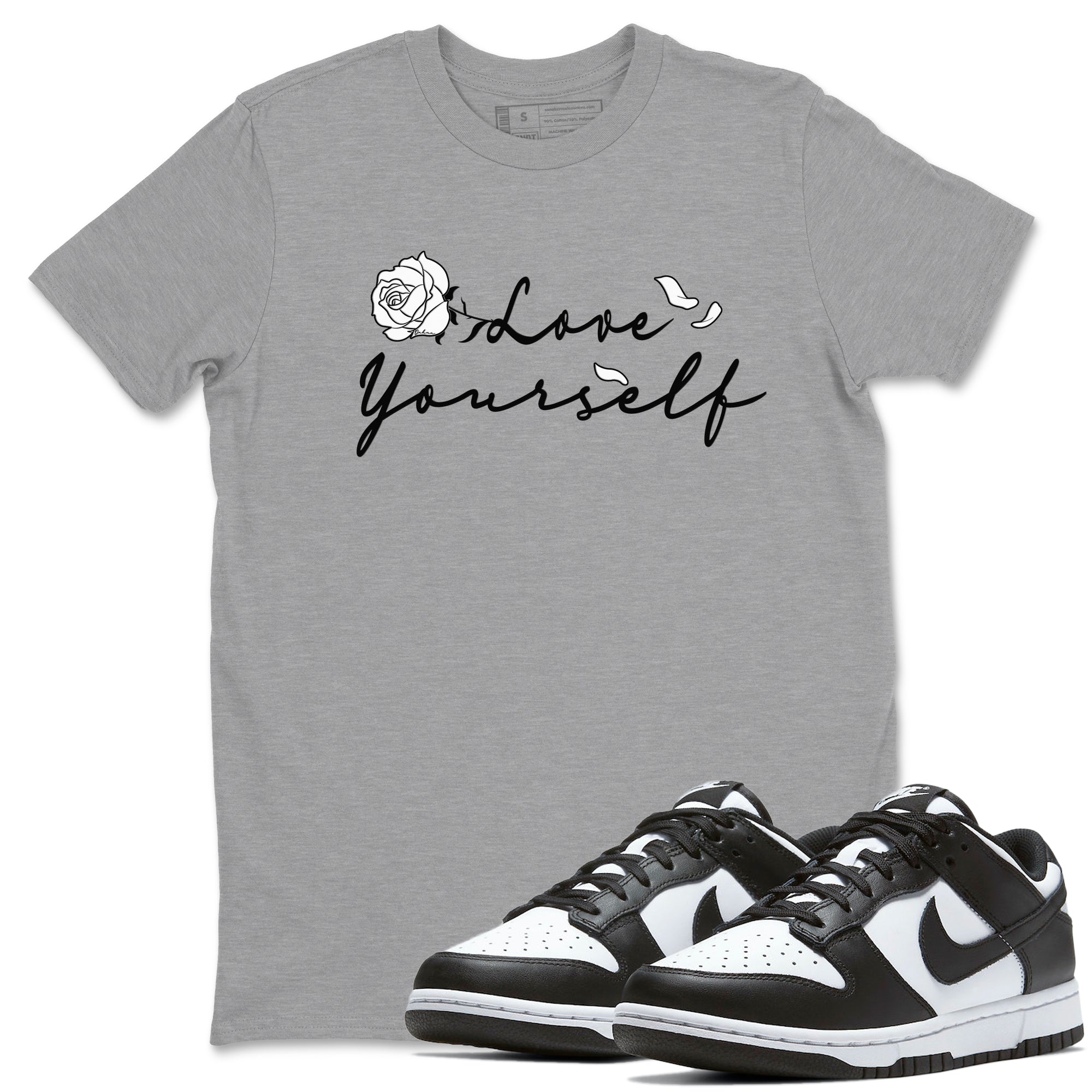 Love Yourself snkmatch Tees - Dunk Low Panda