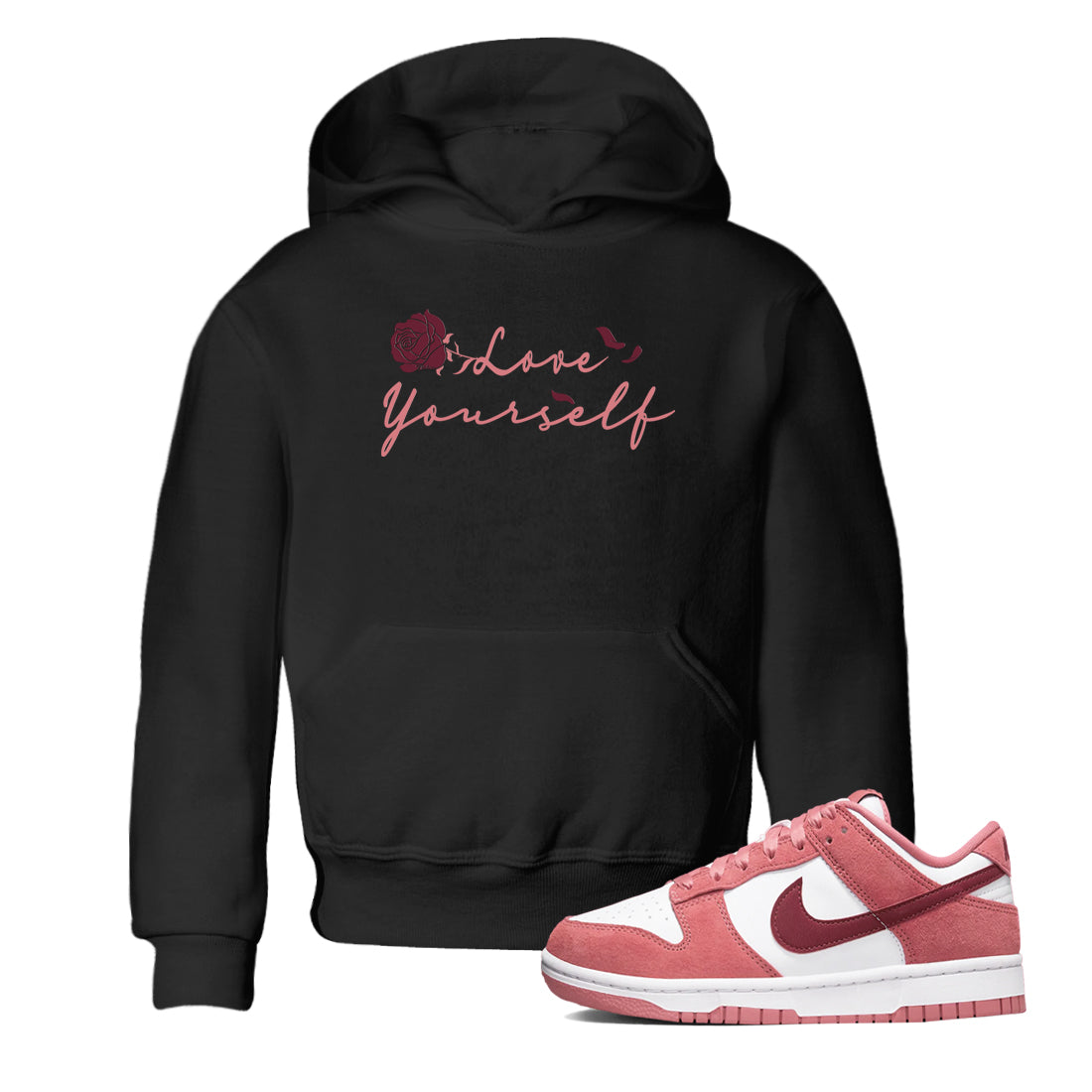 Love Yourself snkmatch Tees Kids - Dunk Valentines Day 2024