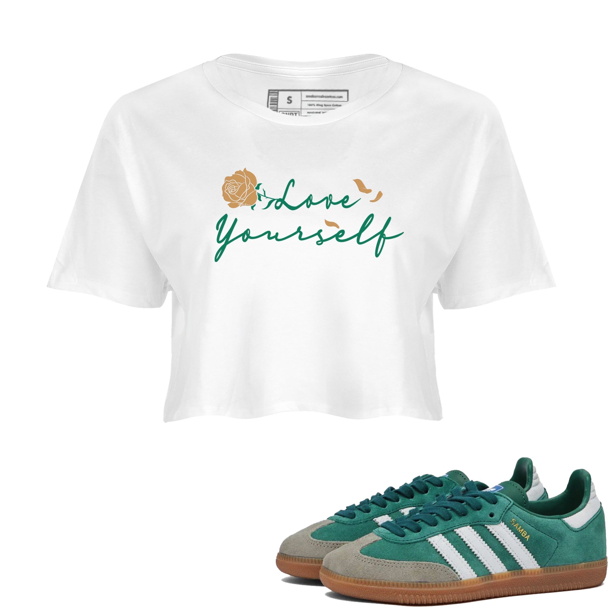 Love Yourself snkmatch Women's Top - Samba Collegiate Green Gum