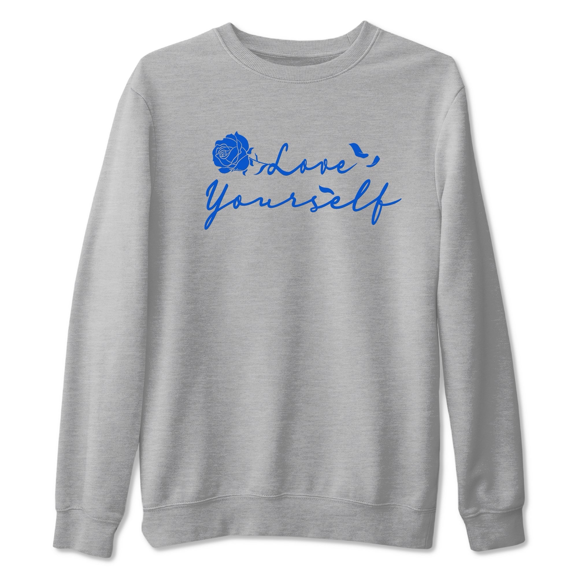 Love Yourself snkmatch Tees - Yeezy Slide Azure