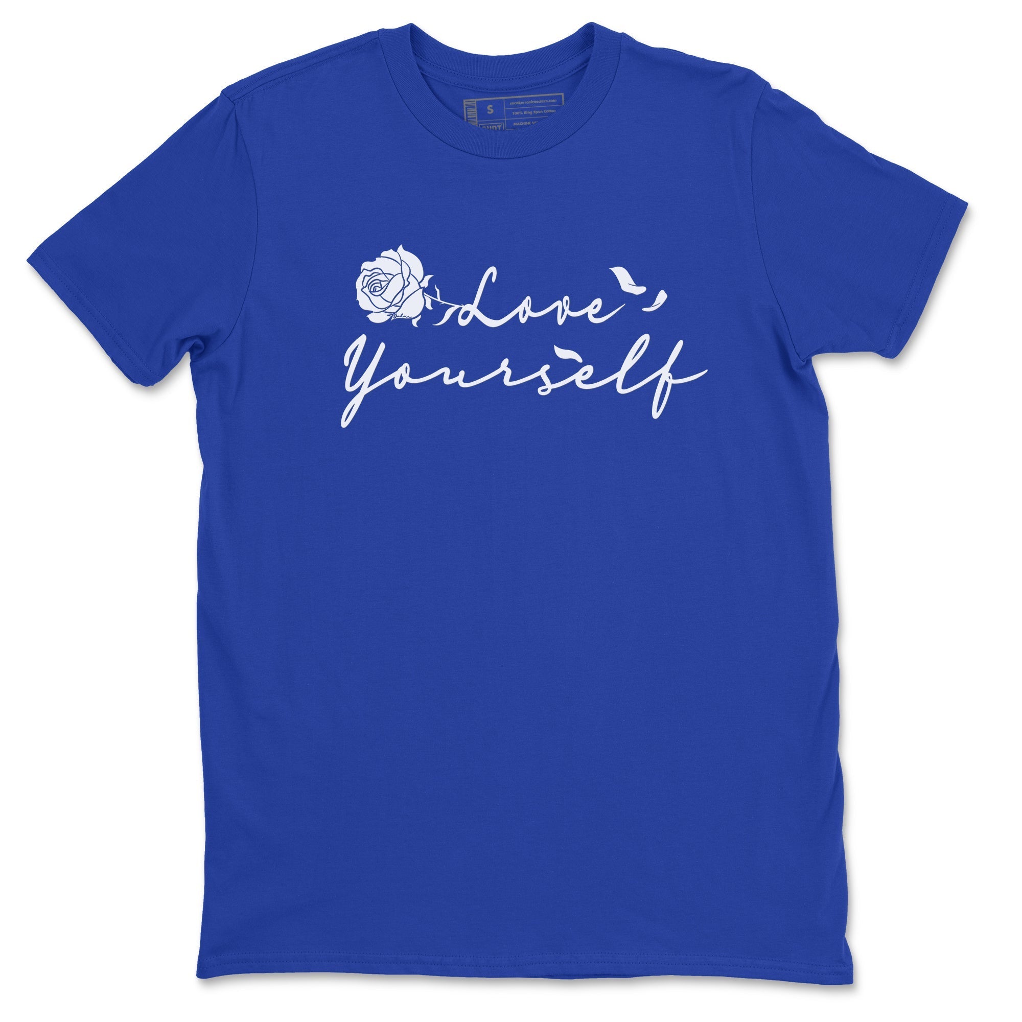 Love Yourself snkmatch Tees - Yeezy Slide Azure