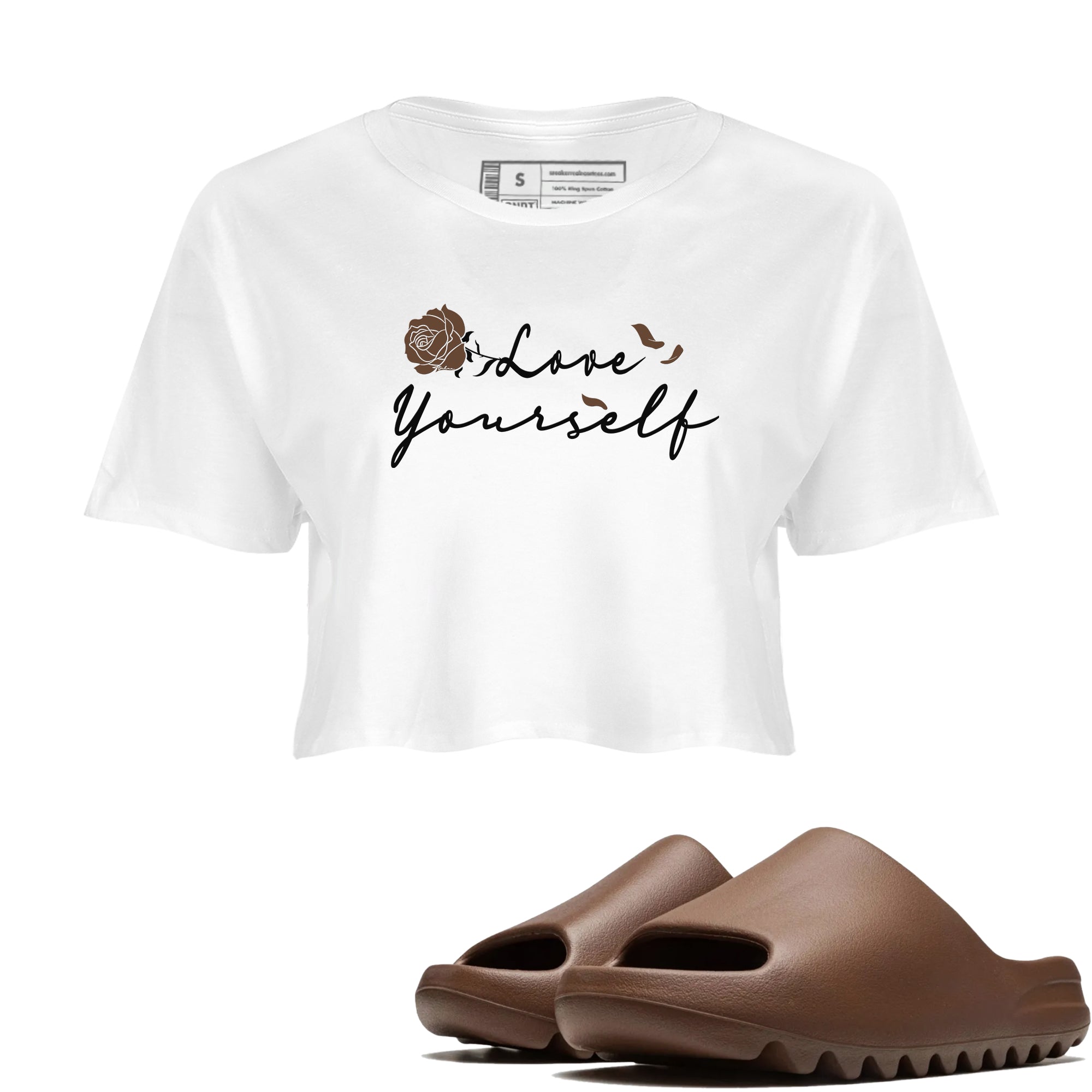 Love Yourself snkmatch Women's Top - Yeezy Slide Flax