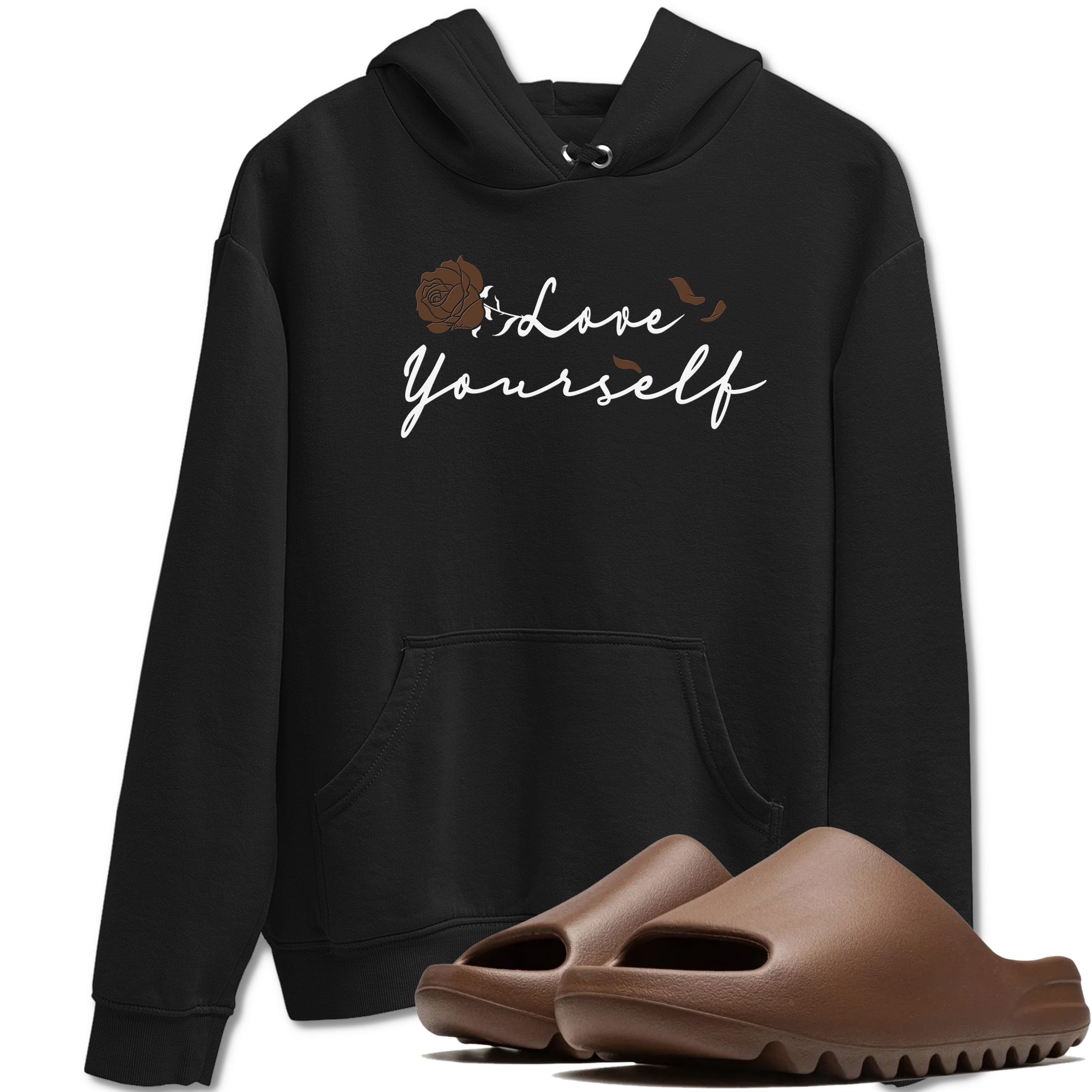 Love Yourself snkmatch Tees - Yeezy Slide Flax