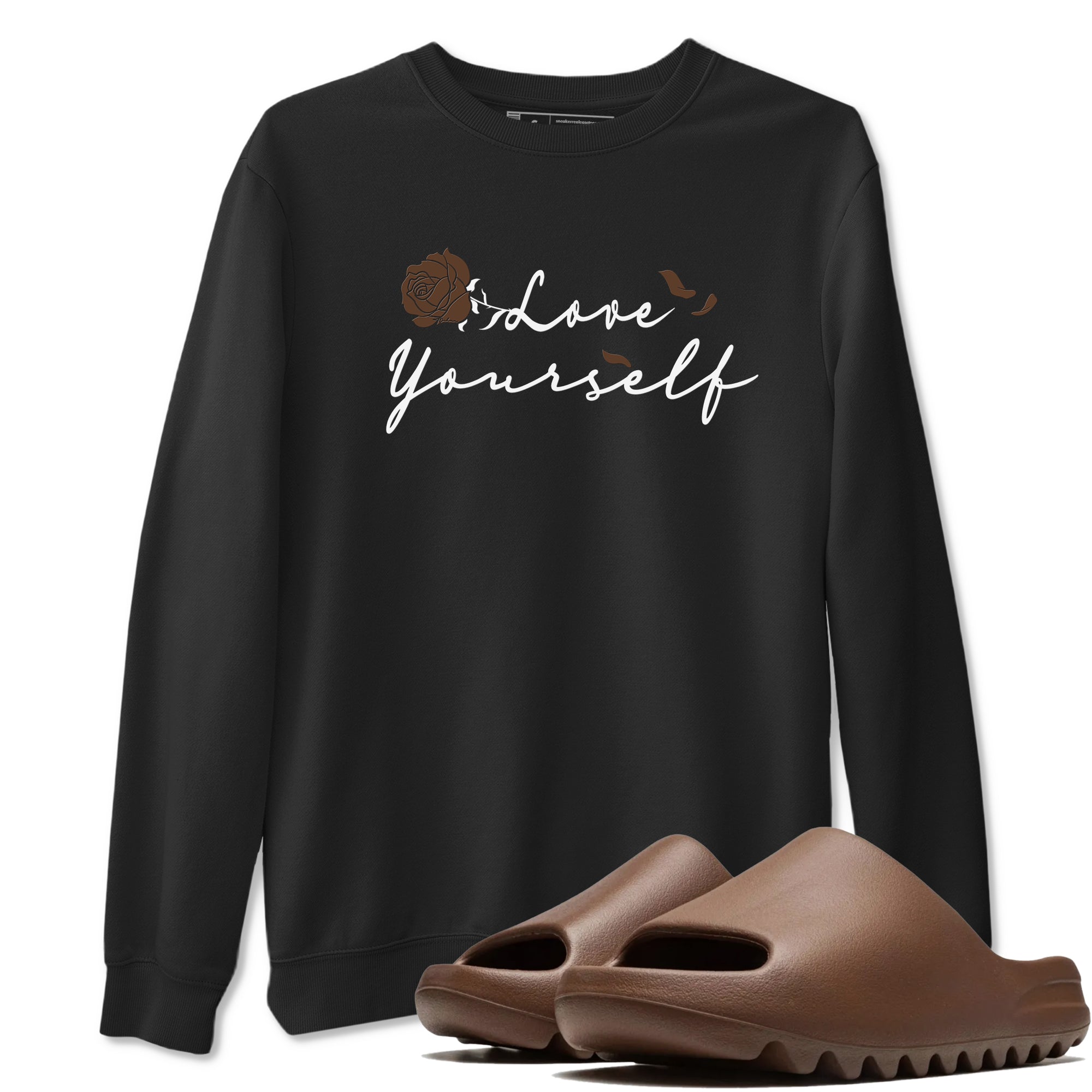 Love Yourself snkmatch Tees - Yeezy Slide Flax