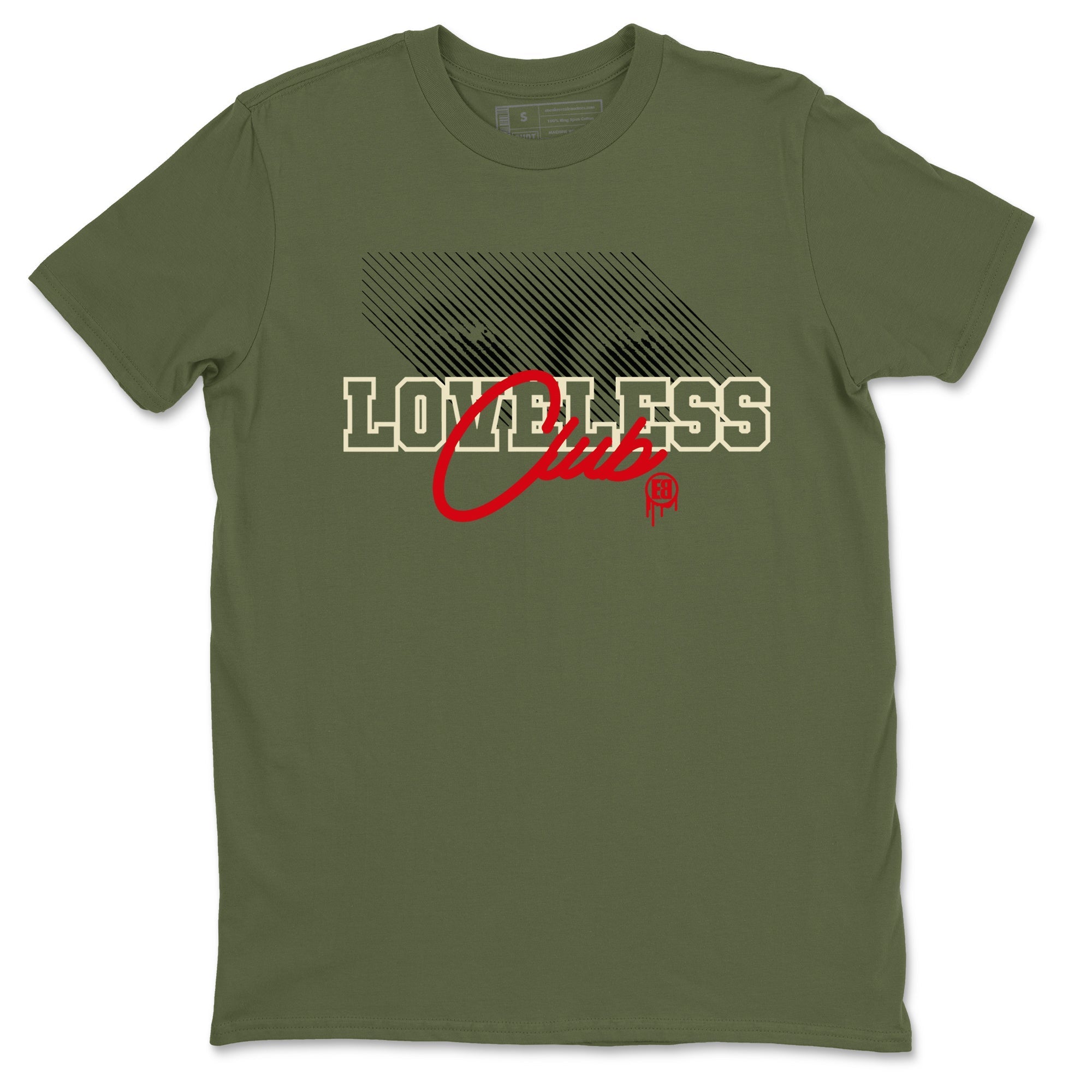 Loveless Club snkmatch Tees - Air Jordan 1 Travis Scott Medium Olive