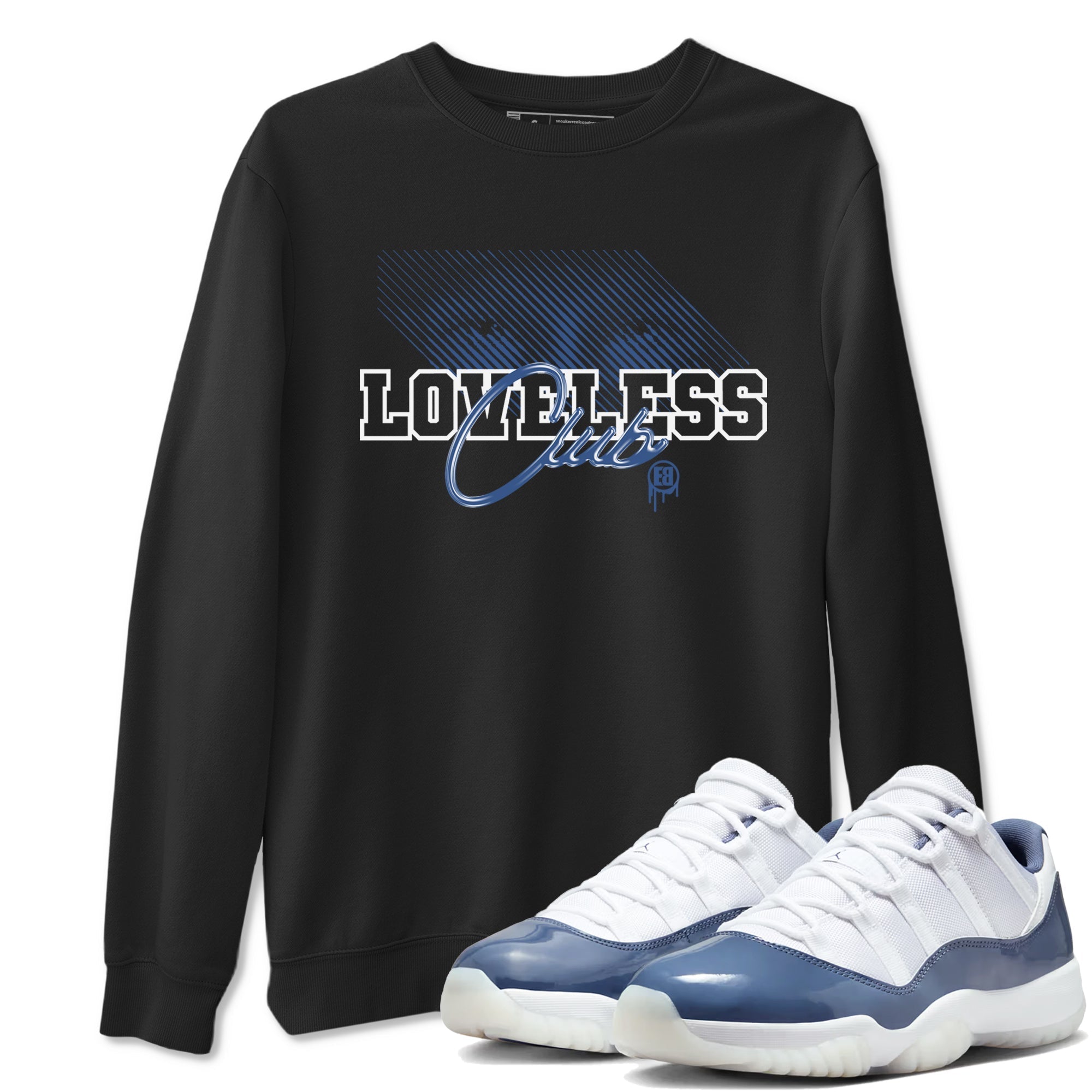Loveless Club snkmatch Tees - Air Jordan 11 Diffused Blue