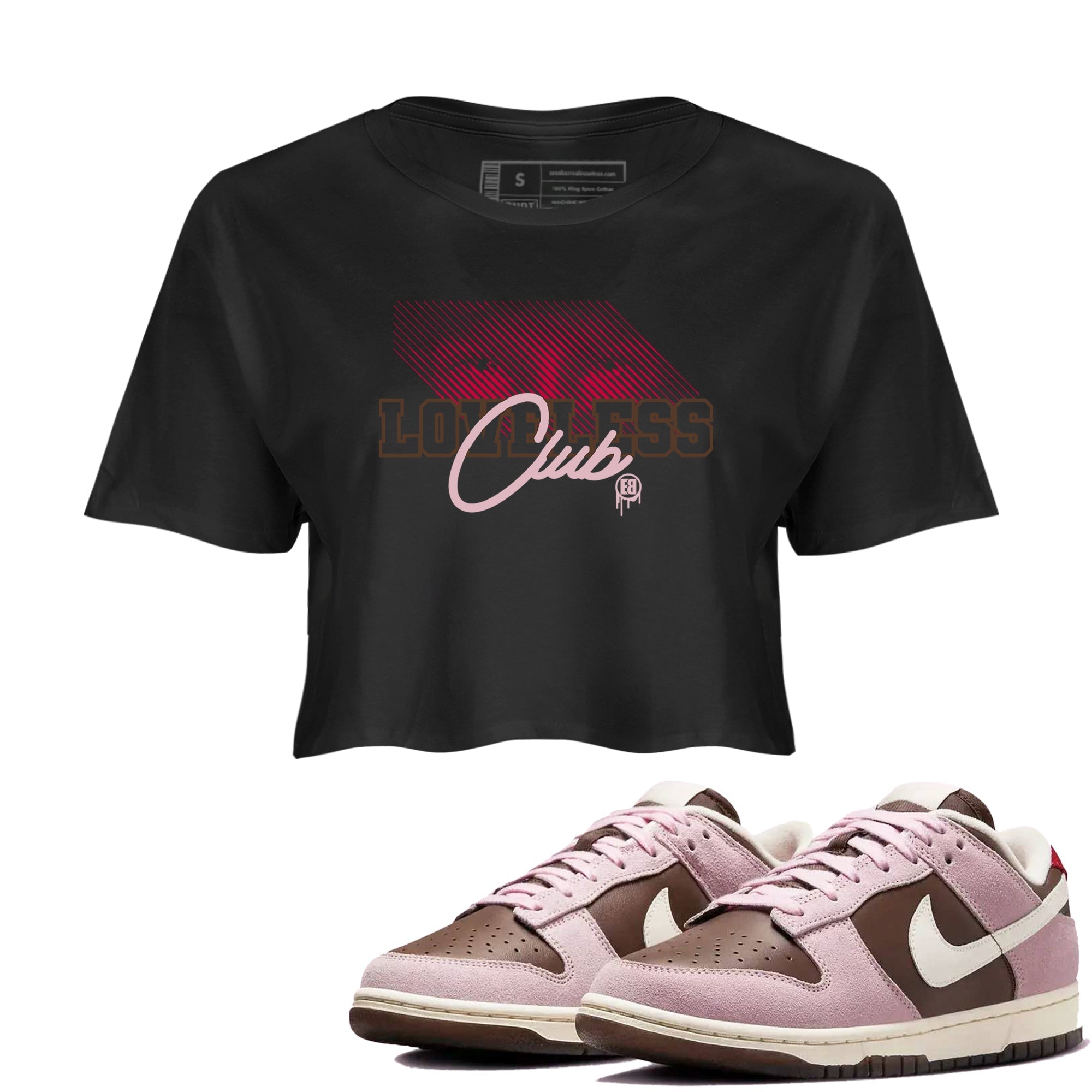 Loveless Club snkmatch Women's Top - Dunk Cacao Wow And Pink Foam