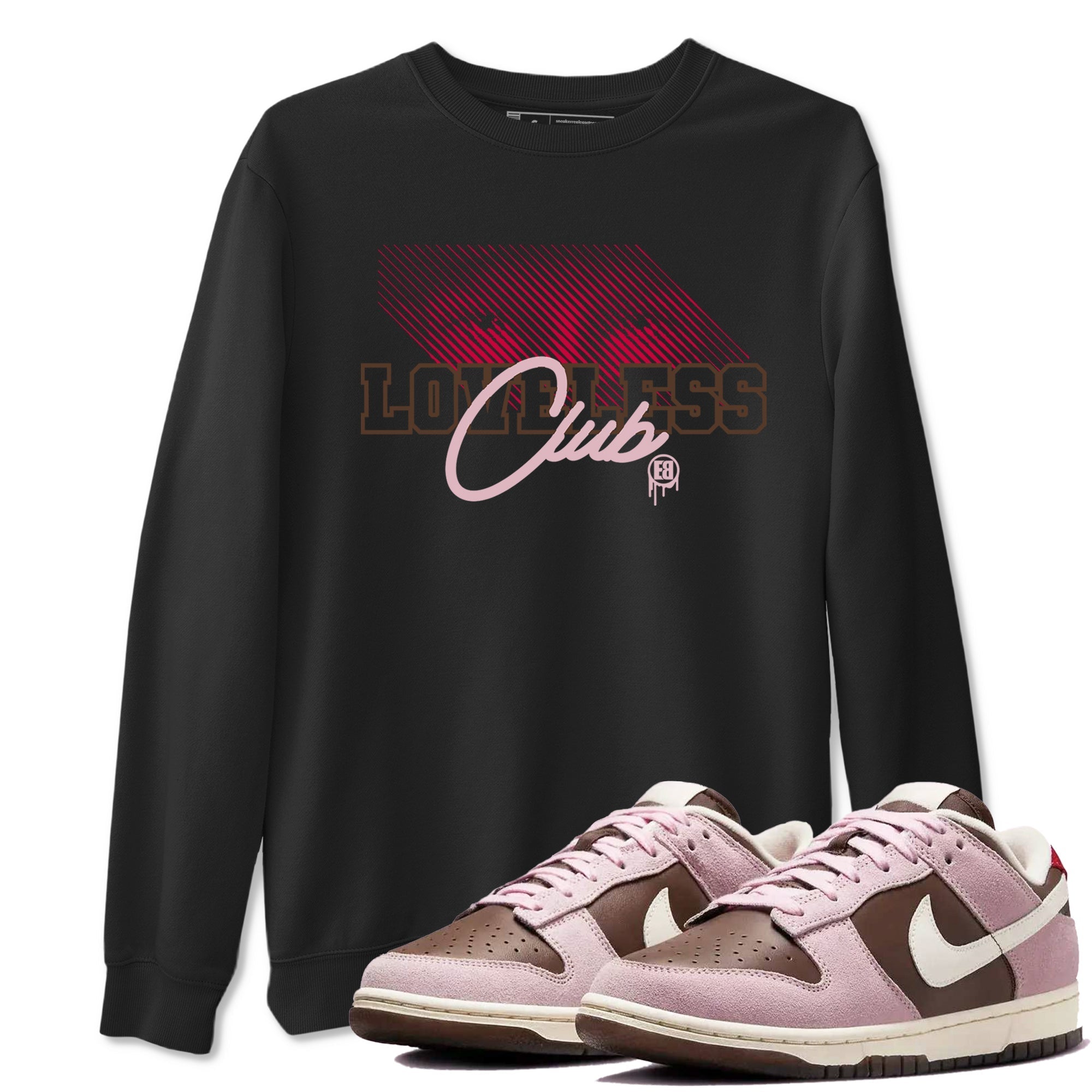 Loveless Club snkmatch Tees - Dunk Cacao Wow And Pink Foam
