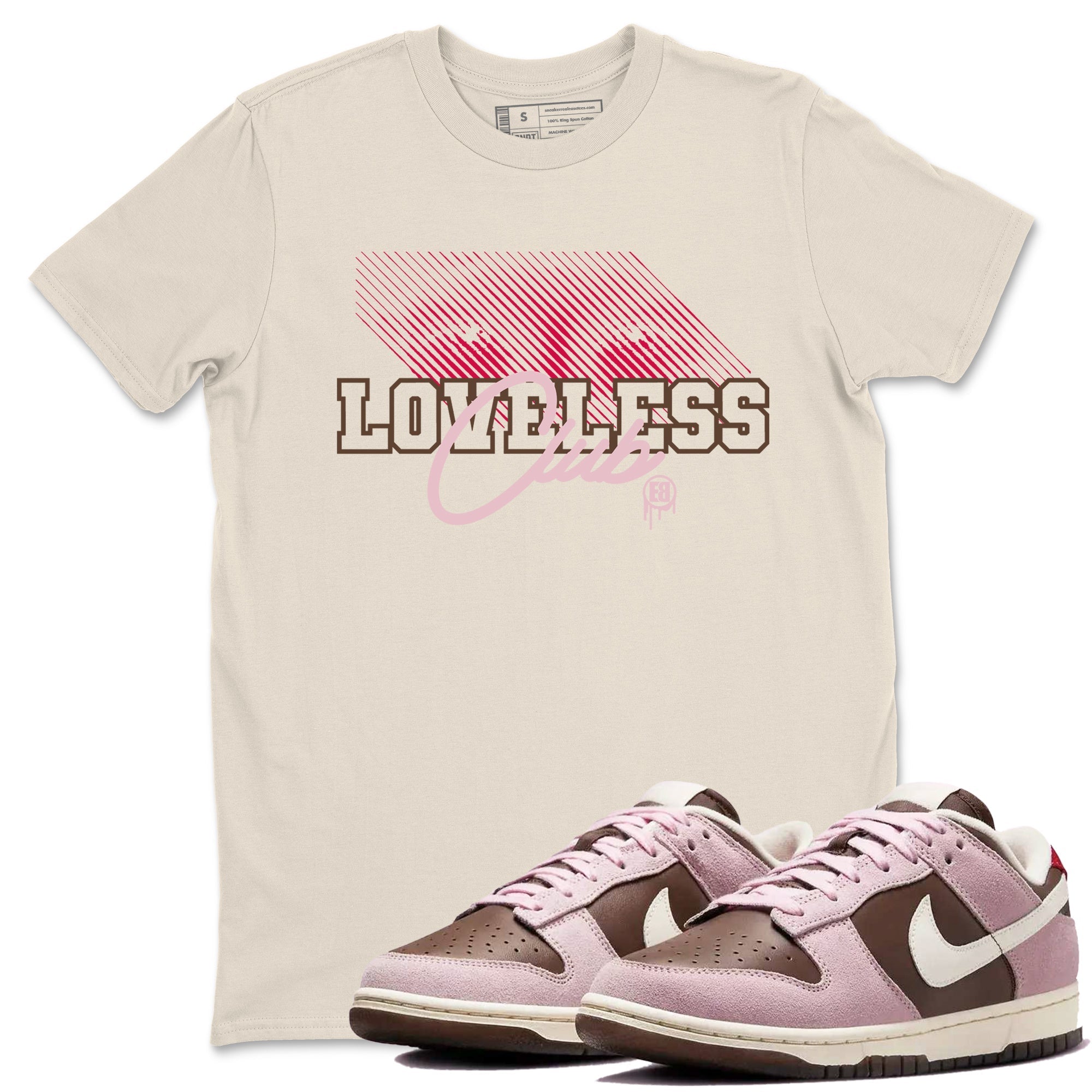 Loveless Club snkmatch Tees - Dunk Cacao Wow And Pink Foam