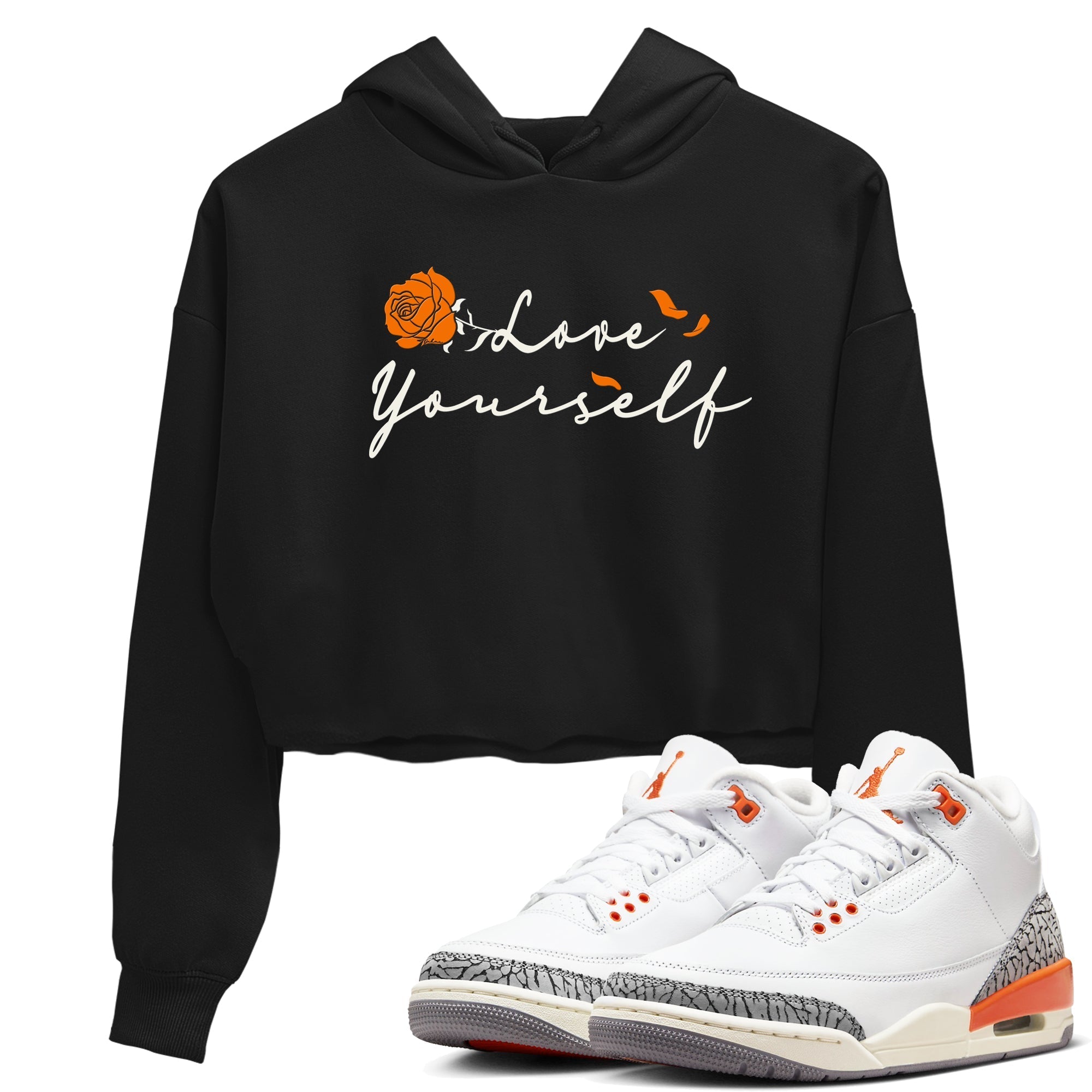 Love Yourself snkmatch Women's Top - Air Jordan 3 Georgia Peach