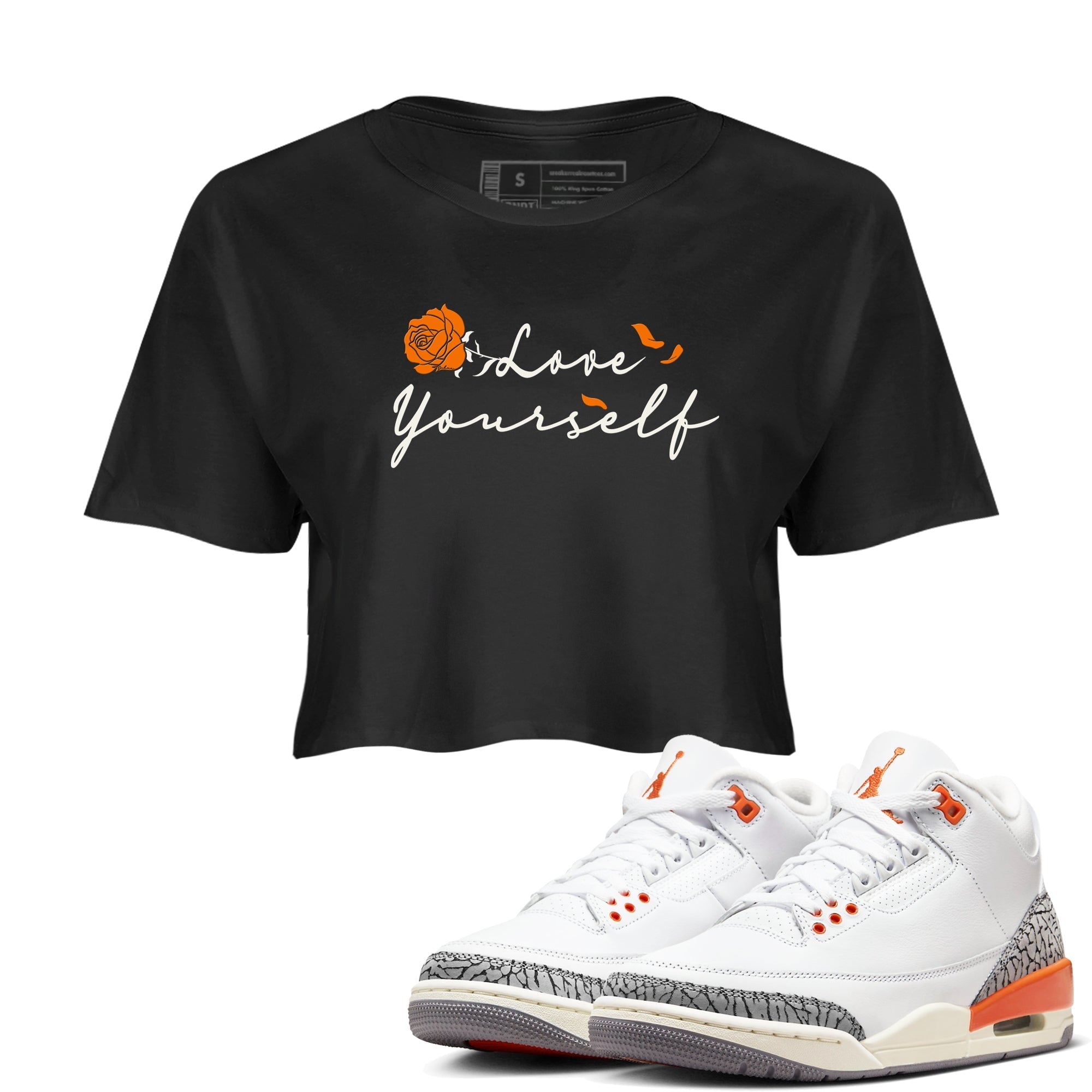 Love Yourself snkmatch Women's Top - Air Jordan 3 Georgia Peach