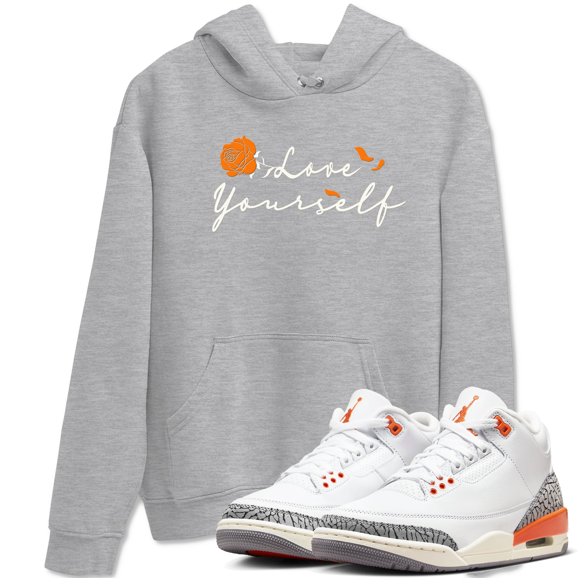 Love Yourself snkmatch Tees - Air Jordan 3 Georgia Peach