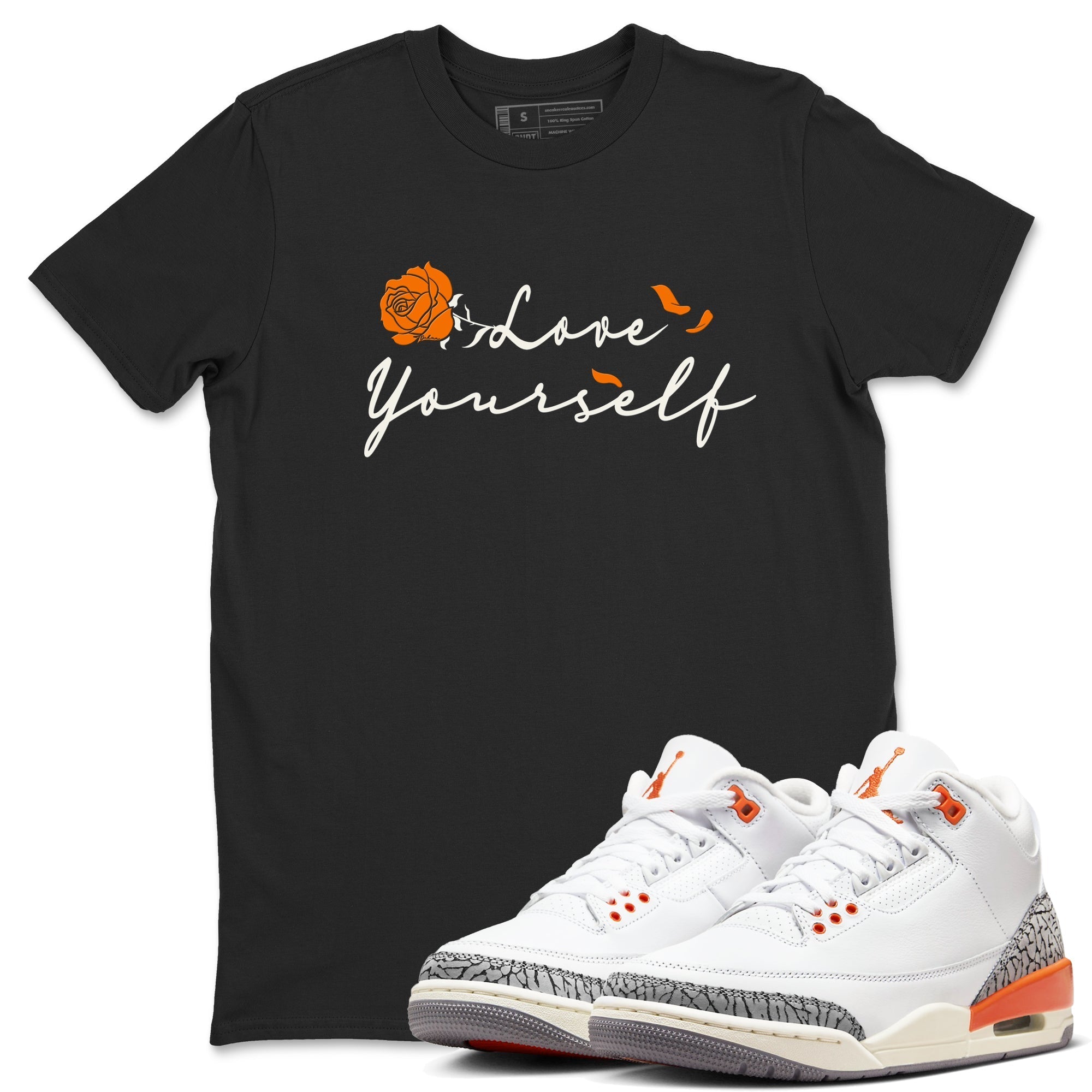 Love Yourself snkmatch Tees - Air Jordan 3 Georgia Peach