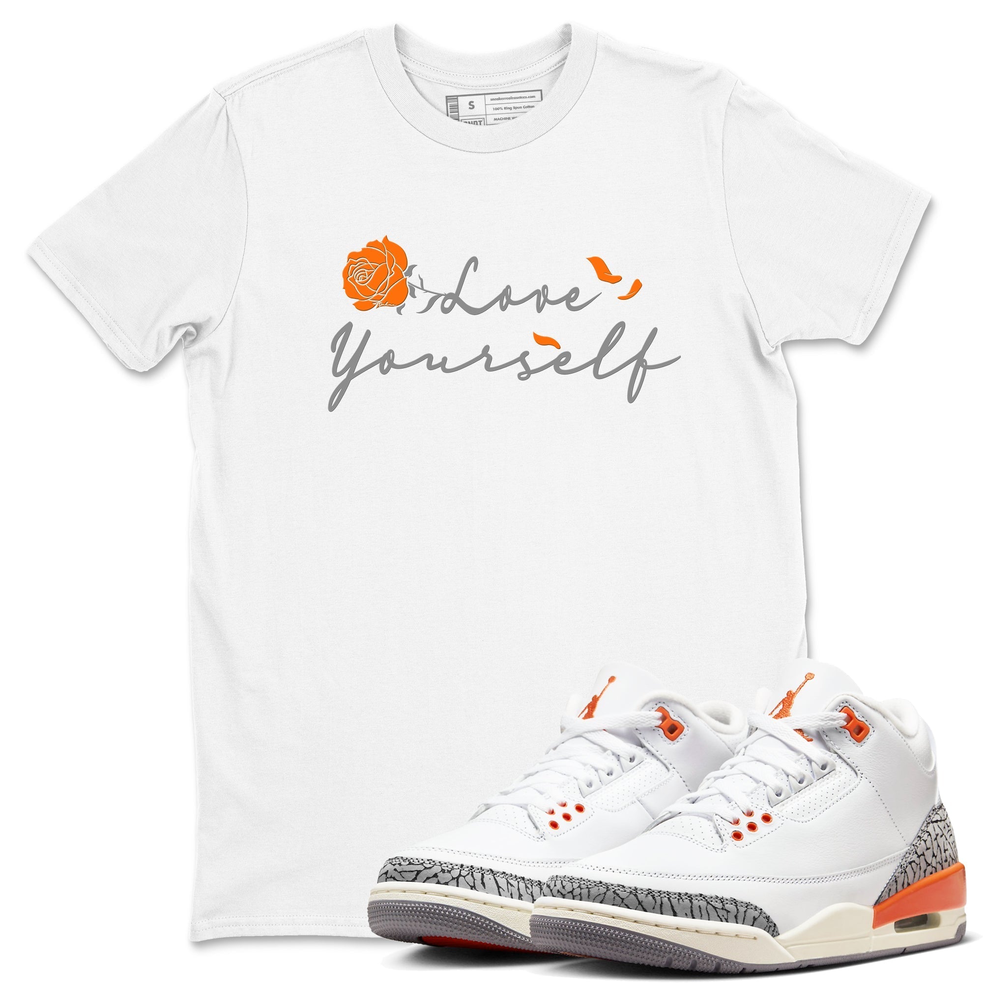 Love Yourself snkmatch Tees - Air Jordan 3 Georgia Peach