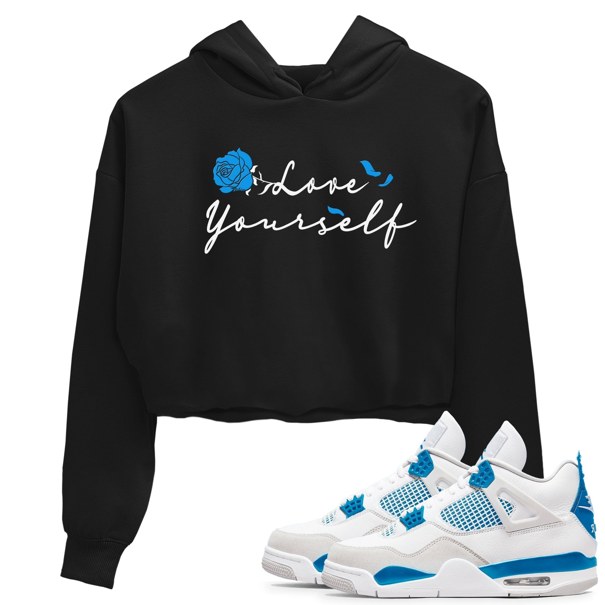 Love Yourself snkmatch Women's Top - Air Jordan 4 Military Blue