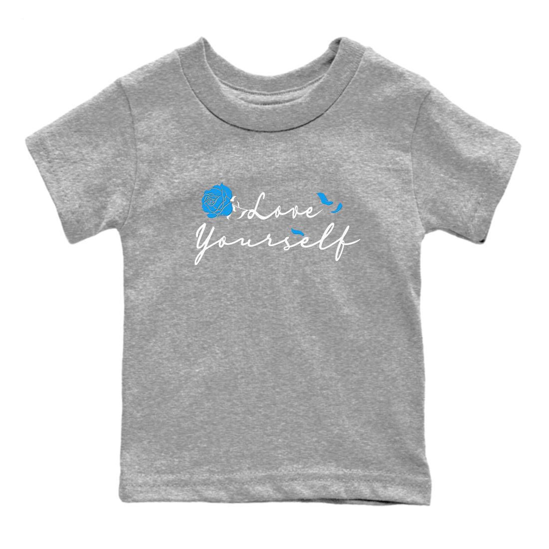 Love Yourself snkmatch Tees Kids - Air Jordan 4 Military Blue
