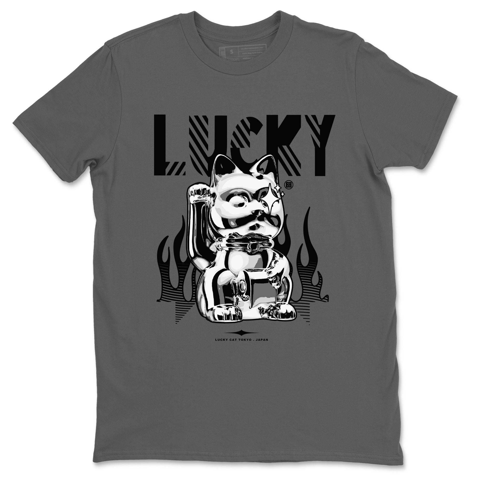 Lucky Cat snkmatch Tees - Air Jordan 4 White Thunder