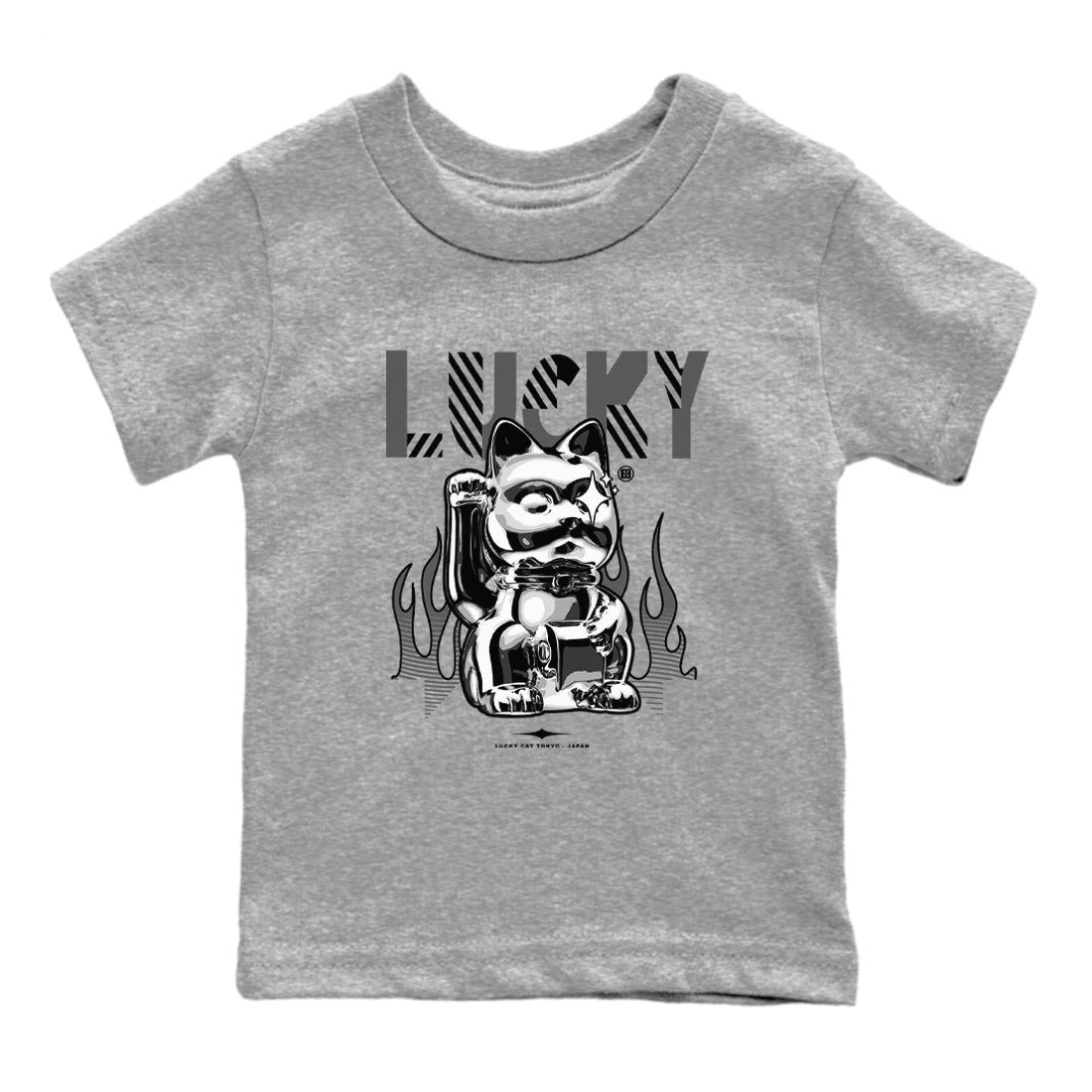 Lucky Cat snkmatch Tees Kids - Air Jordan 5 Black Cat