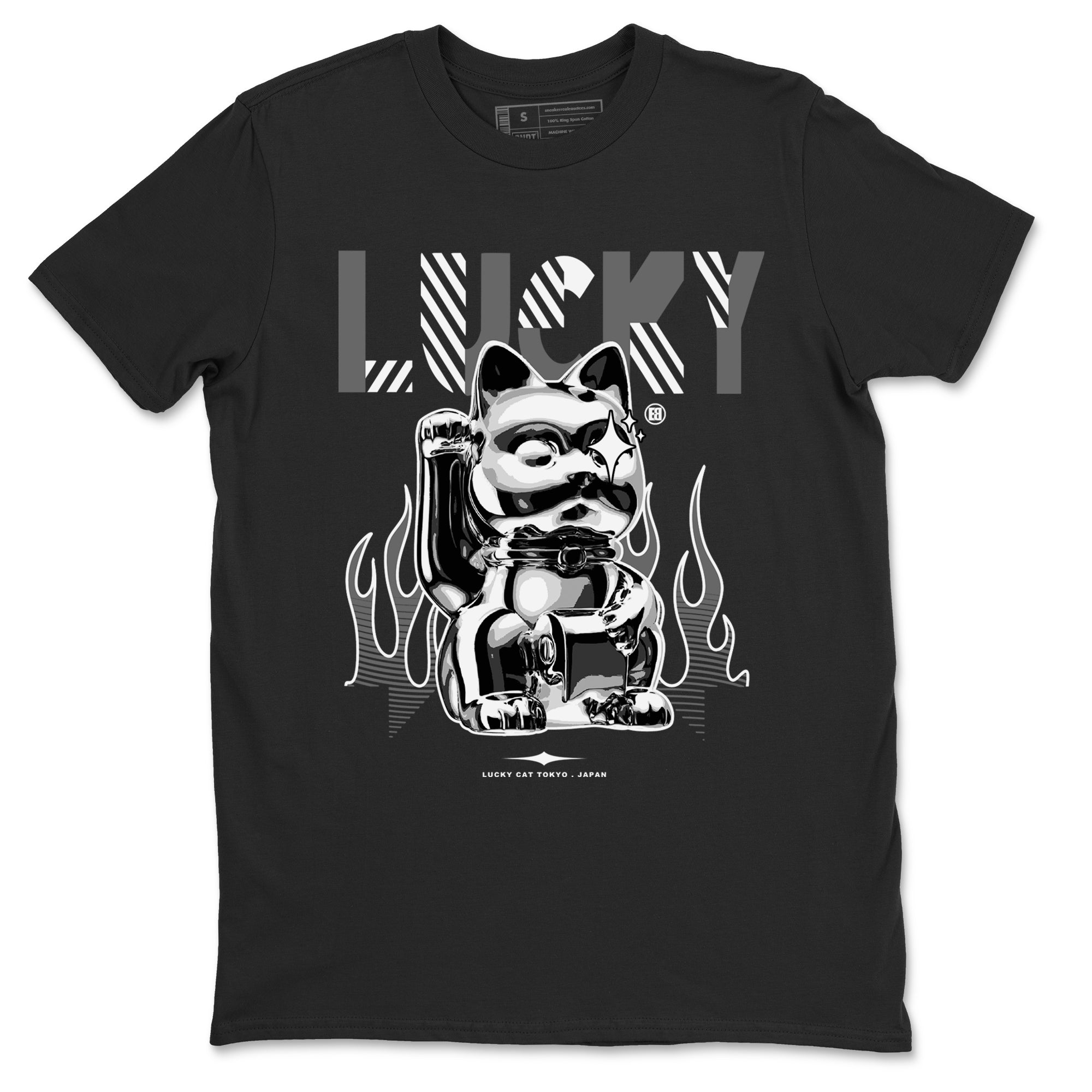 Lucky Cat snkmatch Tees - Air Jordan 5 Black Cat