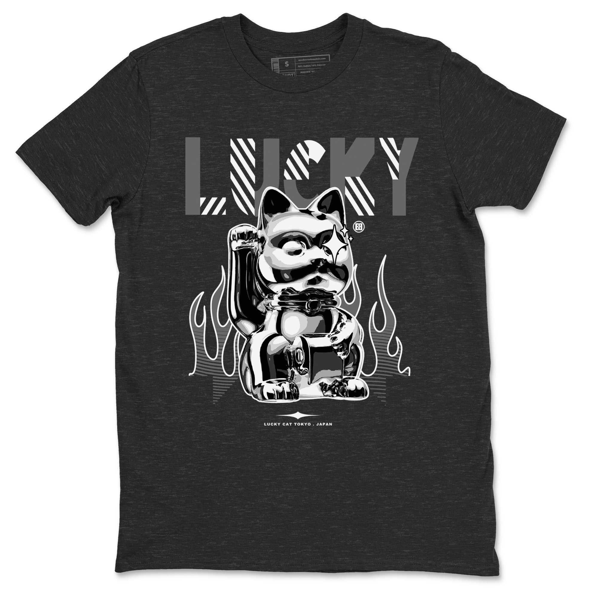Lucky Cat snkmatch Tees - Air Jordan 5 Black Cat