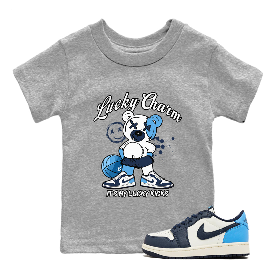 Lucky Charm snkmatch Tees Kids - Air Jordan 1 Obsidian