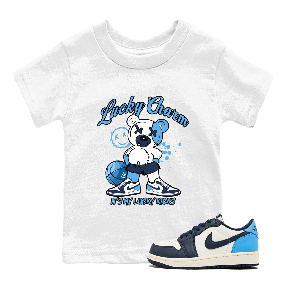 Lucky Charm snkmatch Tees Kids - Air Jordan 1 Obsidian
