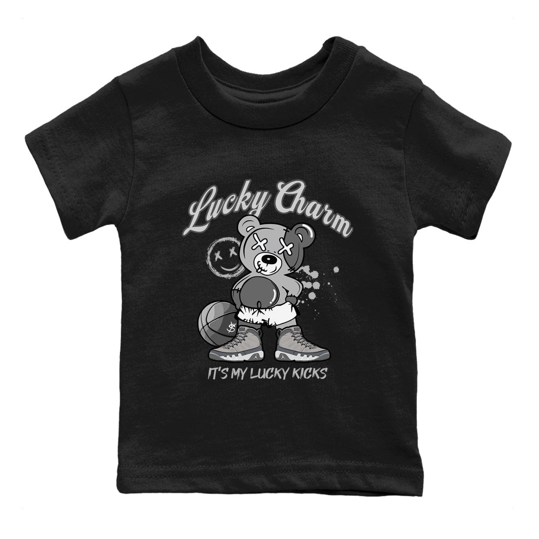 Lucky Charm snkmatch Tees Kids - Air Jordan 9 Cool Grey