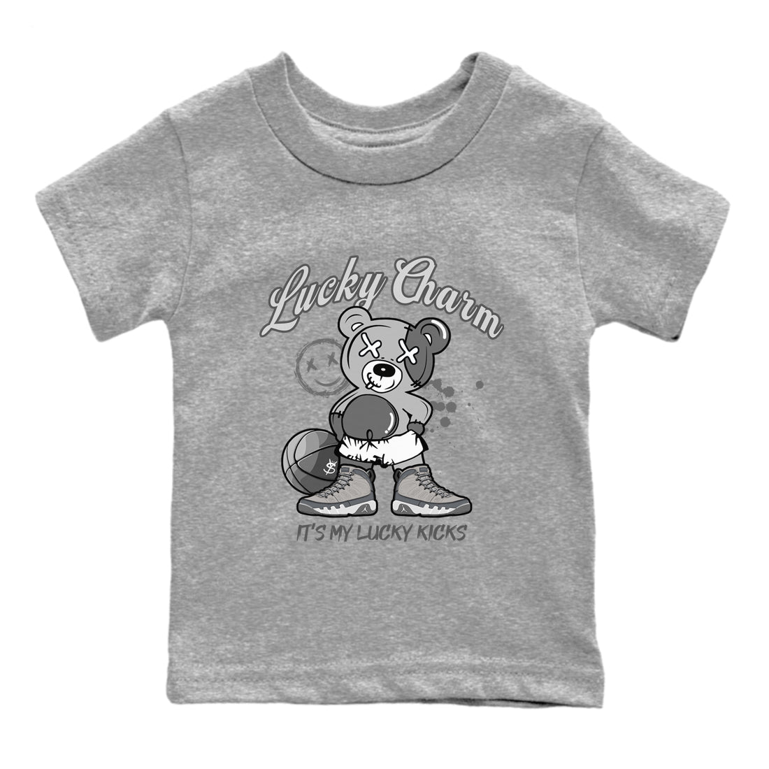 Lucky Charm snkmatch Tees Kids - Air Jordan 9 Cool Grey