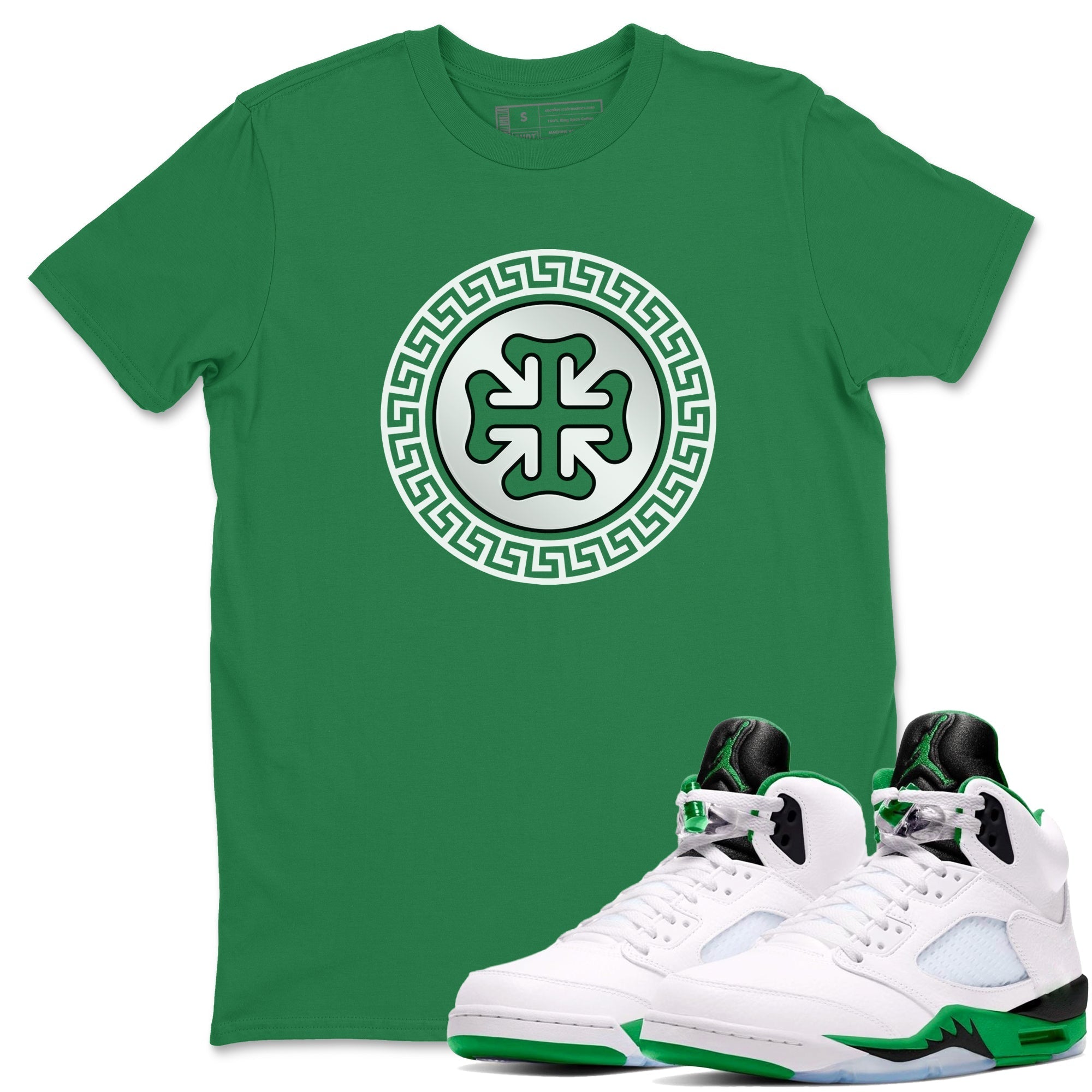 Lucky Emblem snkmatch Tee - Air Jordan 5 Lucky Green